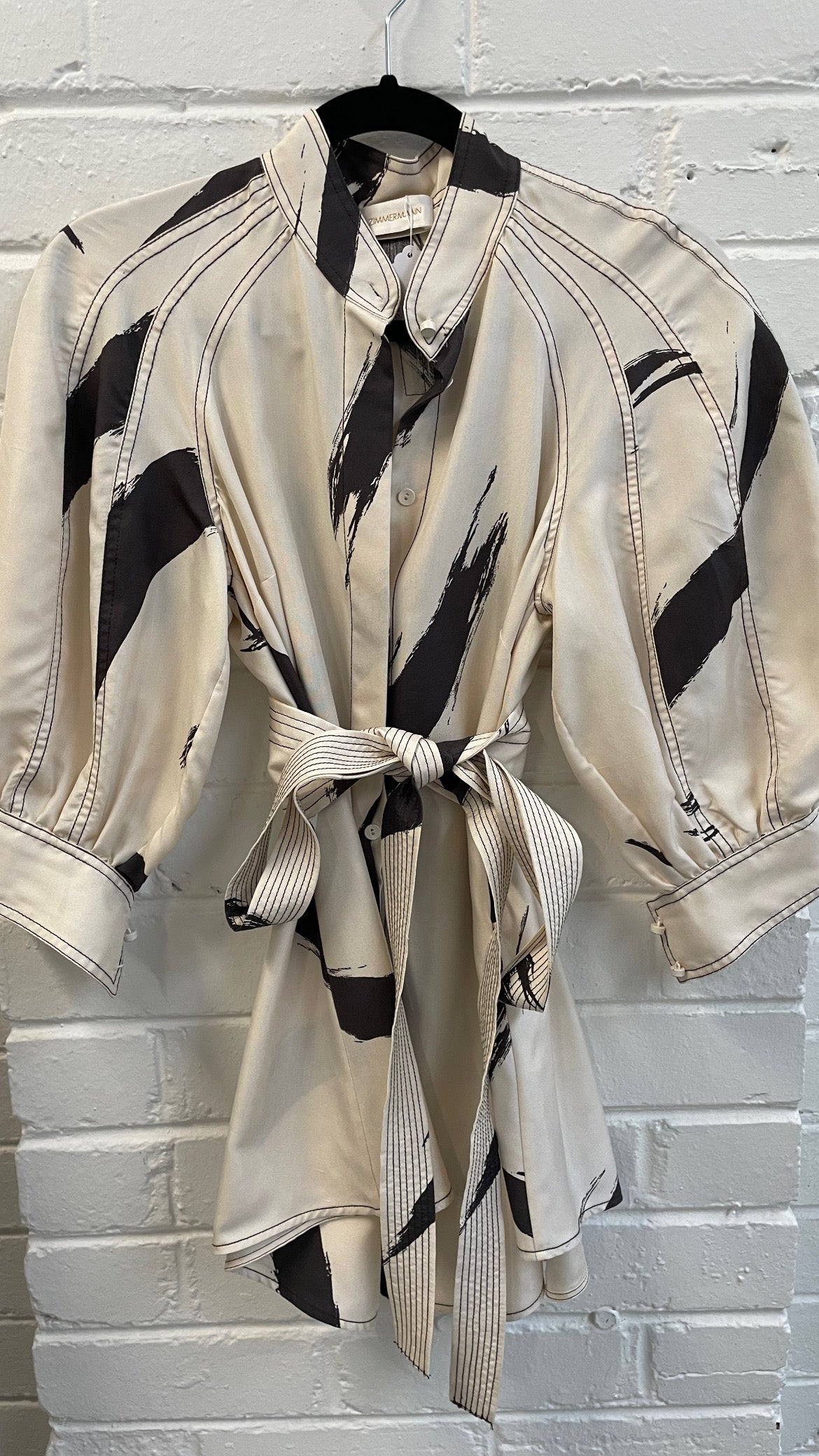 Zimmerman silk shirt with Tie. Size 1