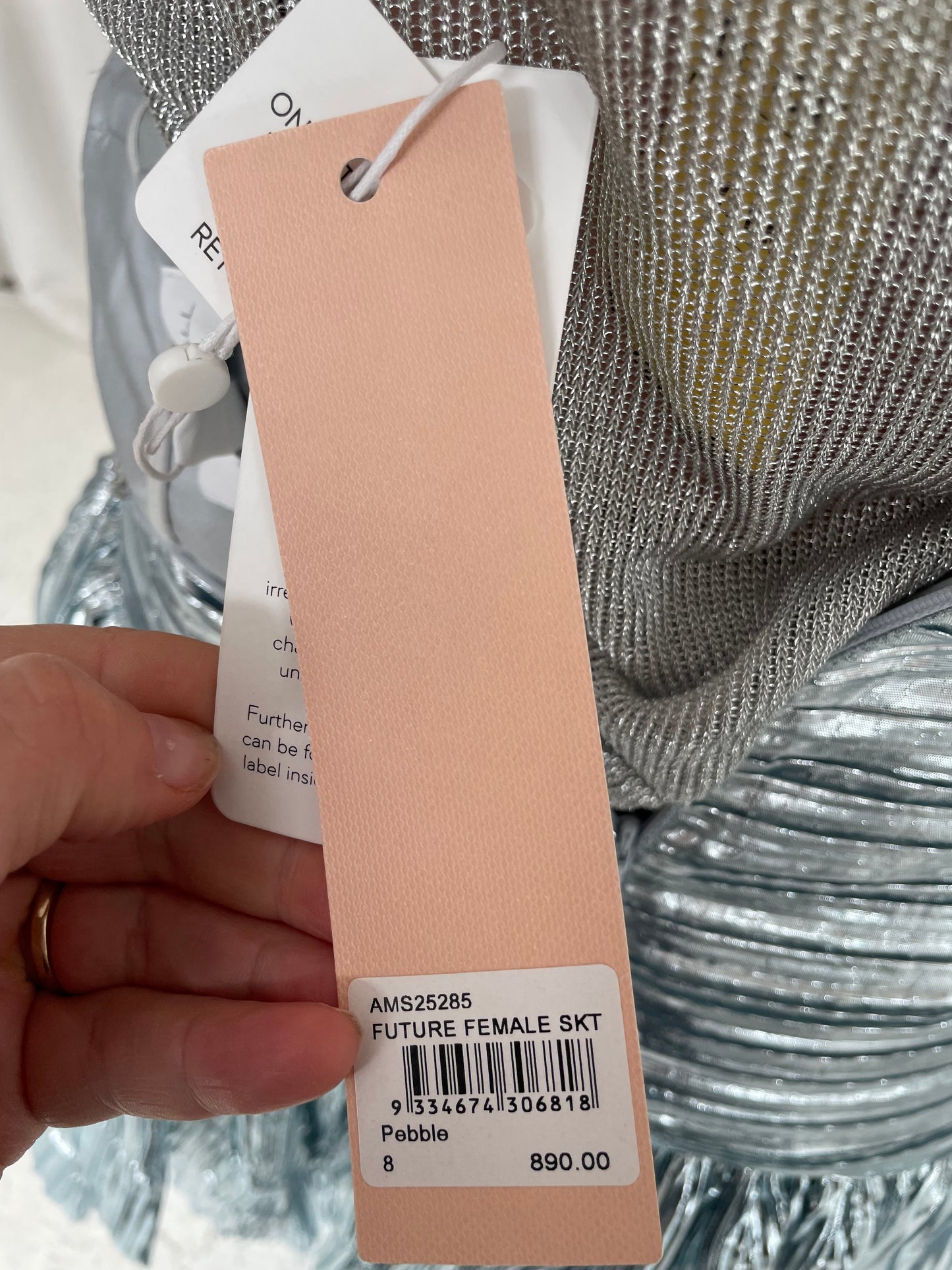 Future Female metallic pleat maxi skirt by Alice McCall Sz 8 NWT