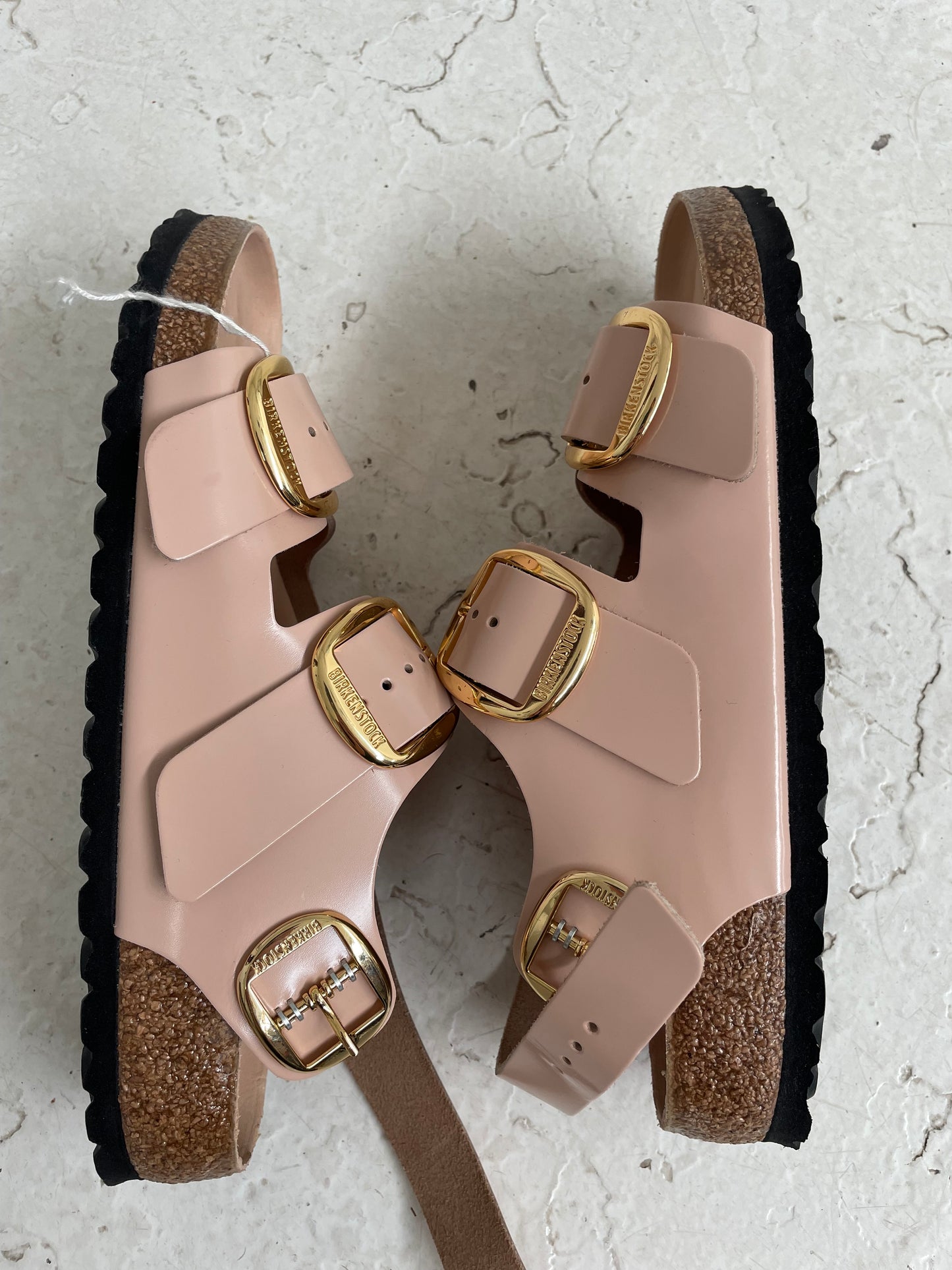 Birkenstock slip on buckle sandals in nude 40 brand new!