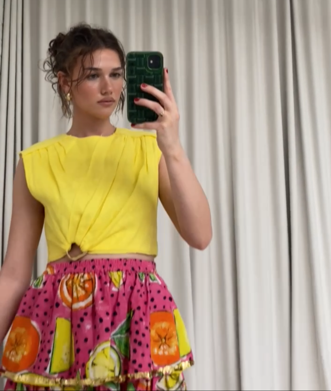 Bonita Collective fruity tiered cotton sequinned 12