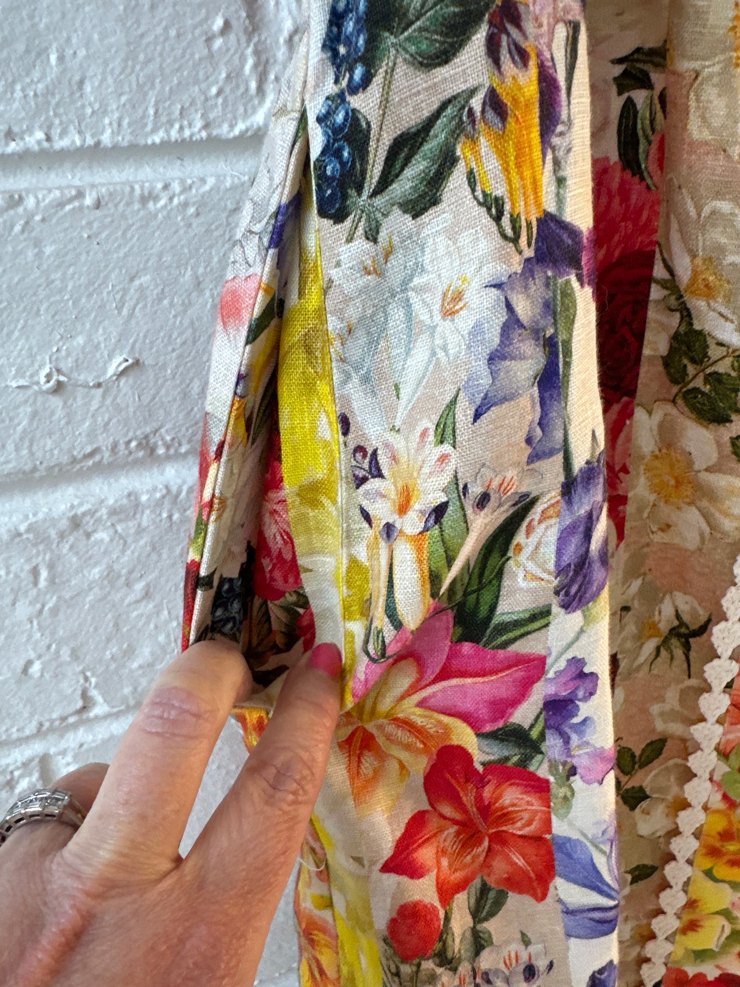 Zimmermann Wonderland Floral Shirt Dress Size 0