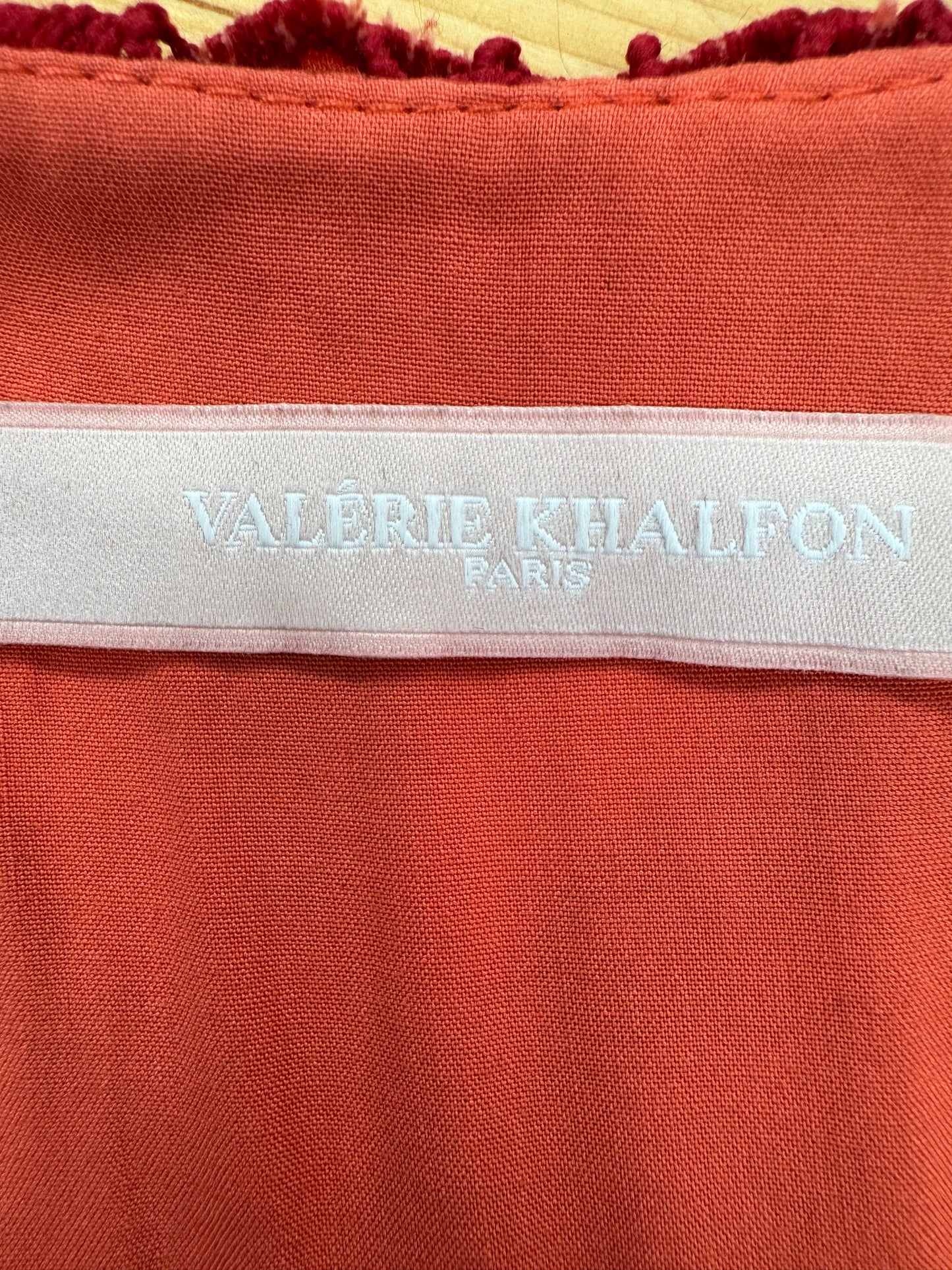 Valerie Khalfon Paris broidery midi dress estimate size S