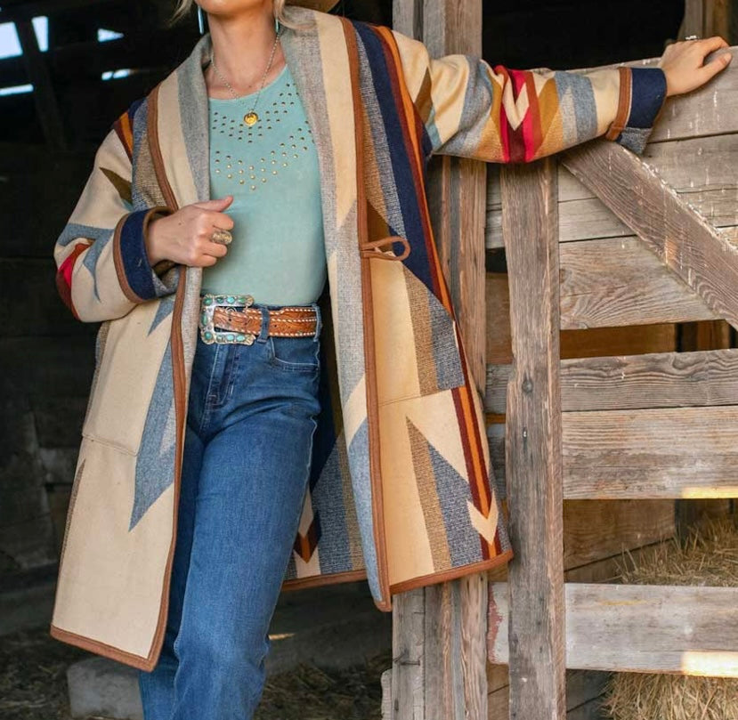LZ Designs wool mid length jacket BNWT size S