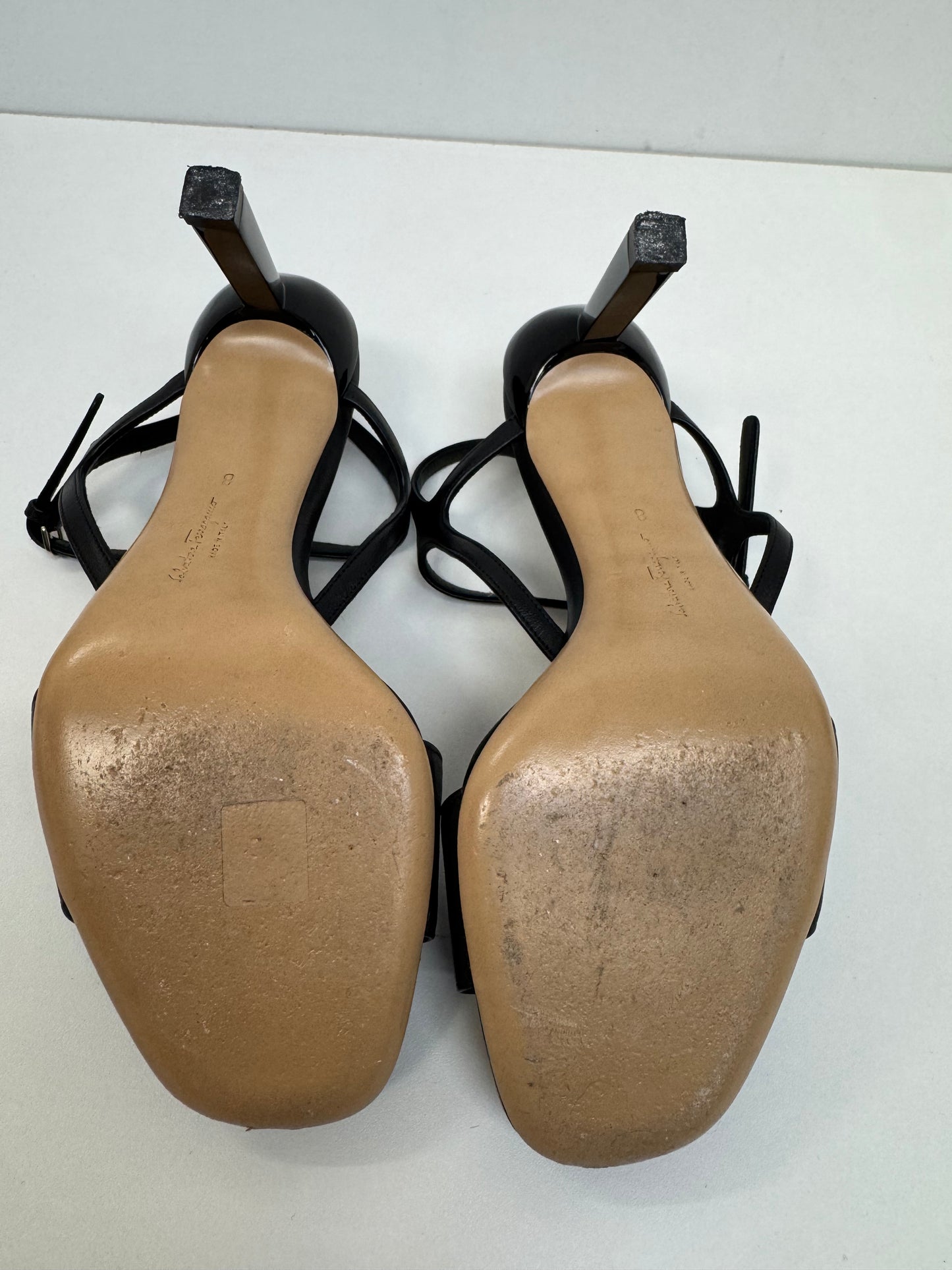 Ferragamo Salvatore Gabriela 85 Sandals in Nappa size 8