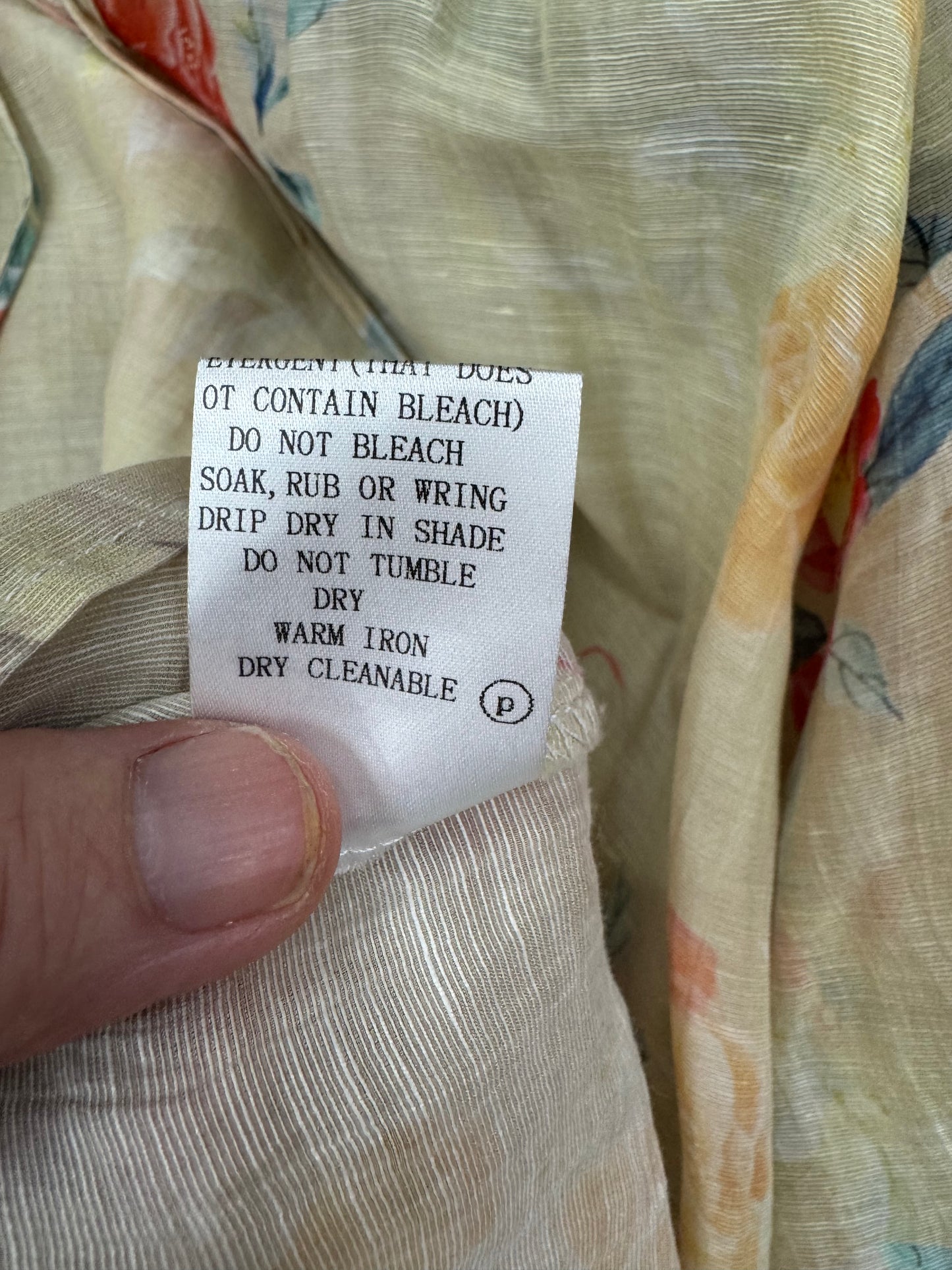 M.A. Dainty linen / silk blend blouse size 10