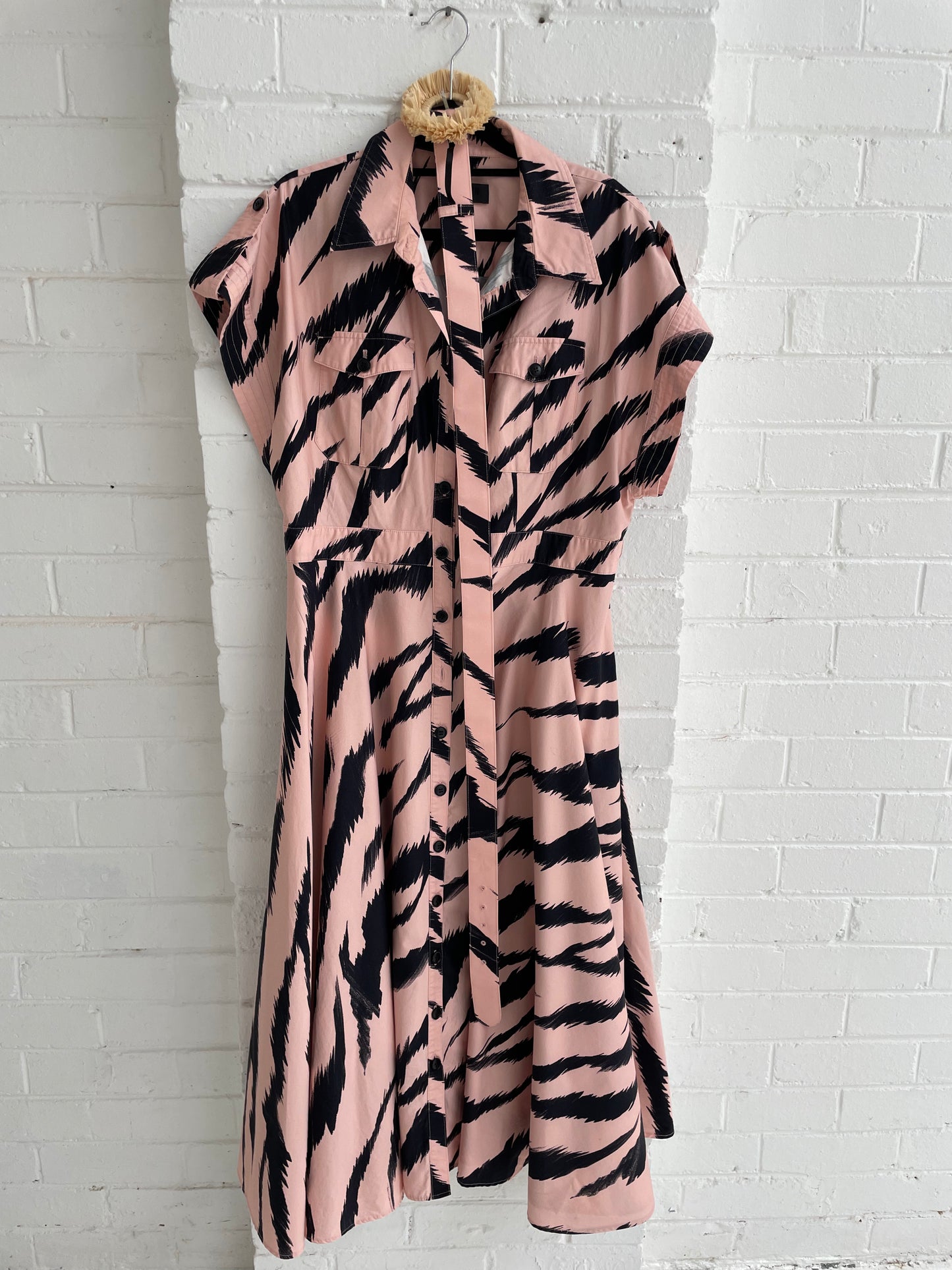 Leo Lin cotton shirt dress sz 16