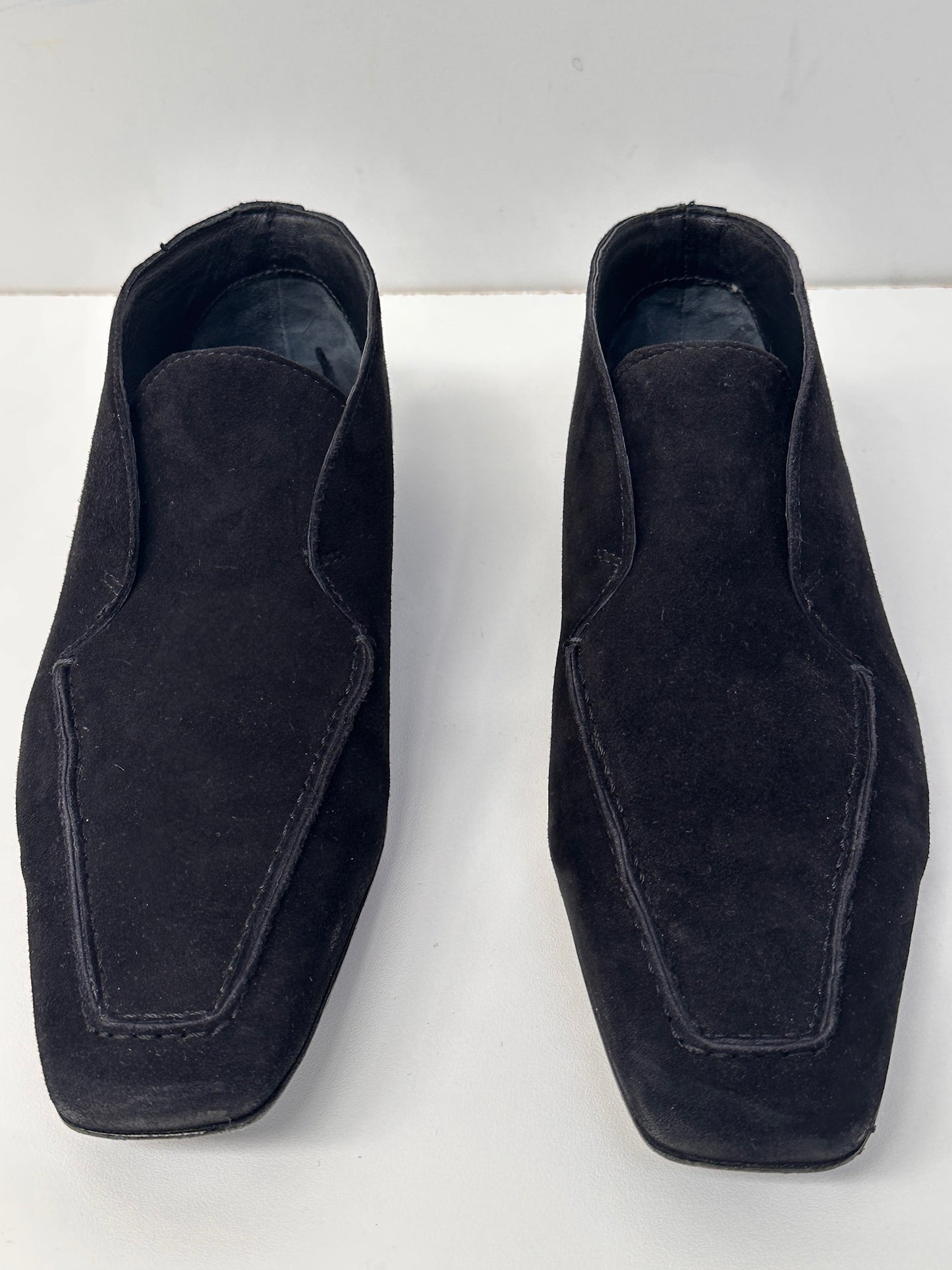 Toteme black suede loafers Sz 38