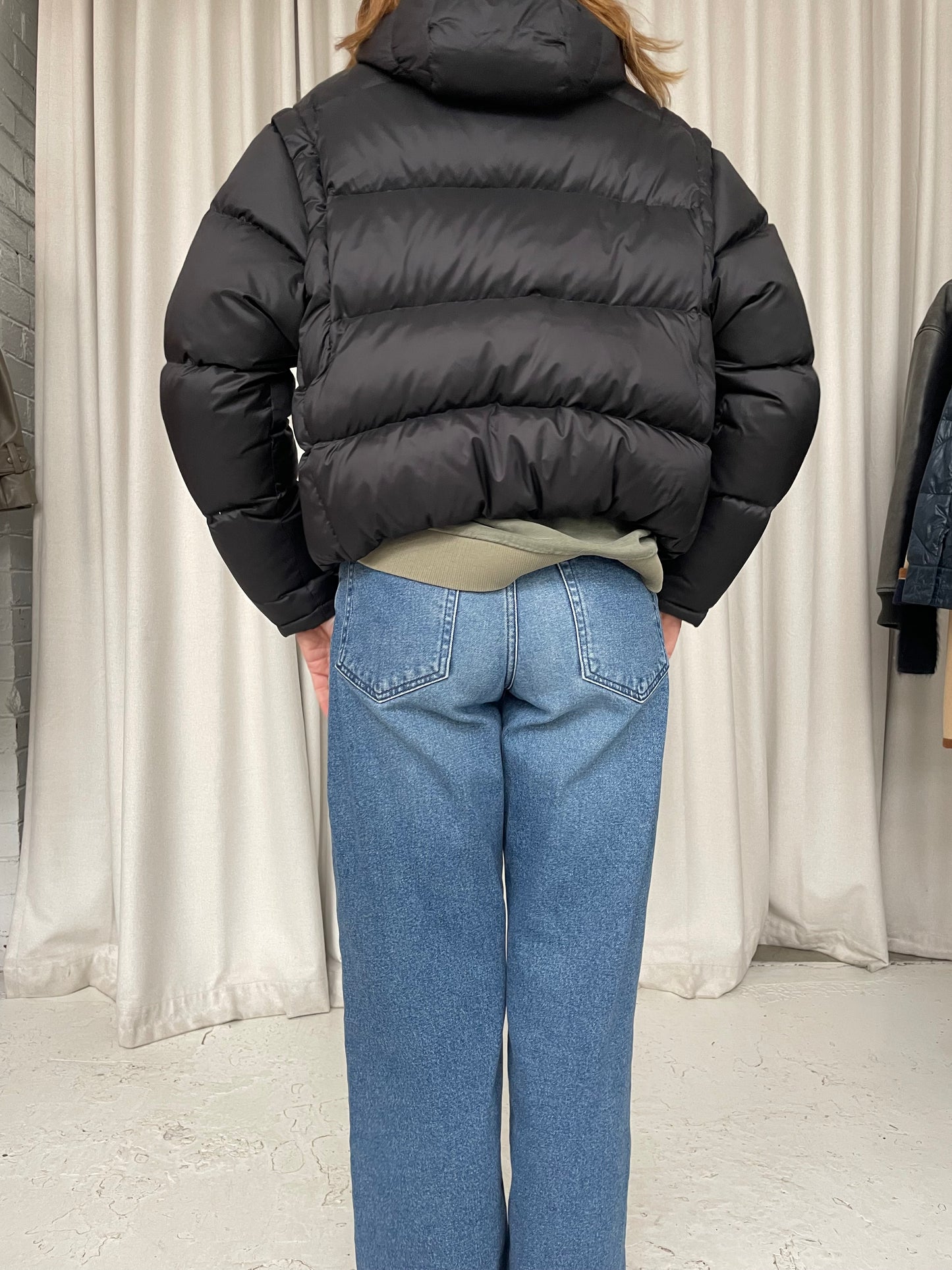 Scanlan Theodore goose down black puffer SZ XS