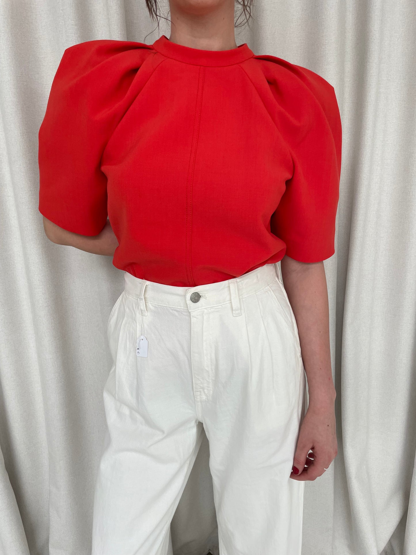 Madewell white wide leg casual trousers Sz 10 AU best