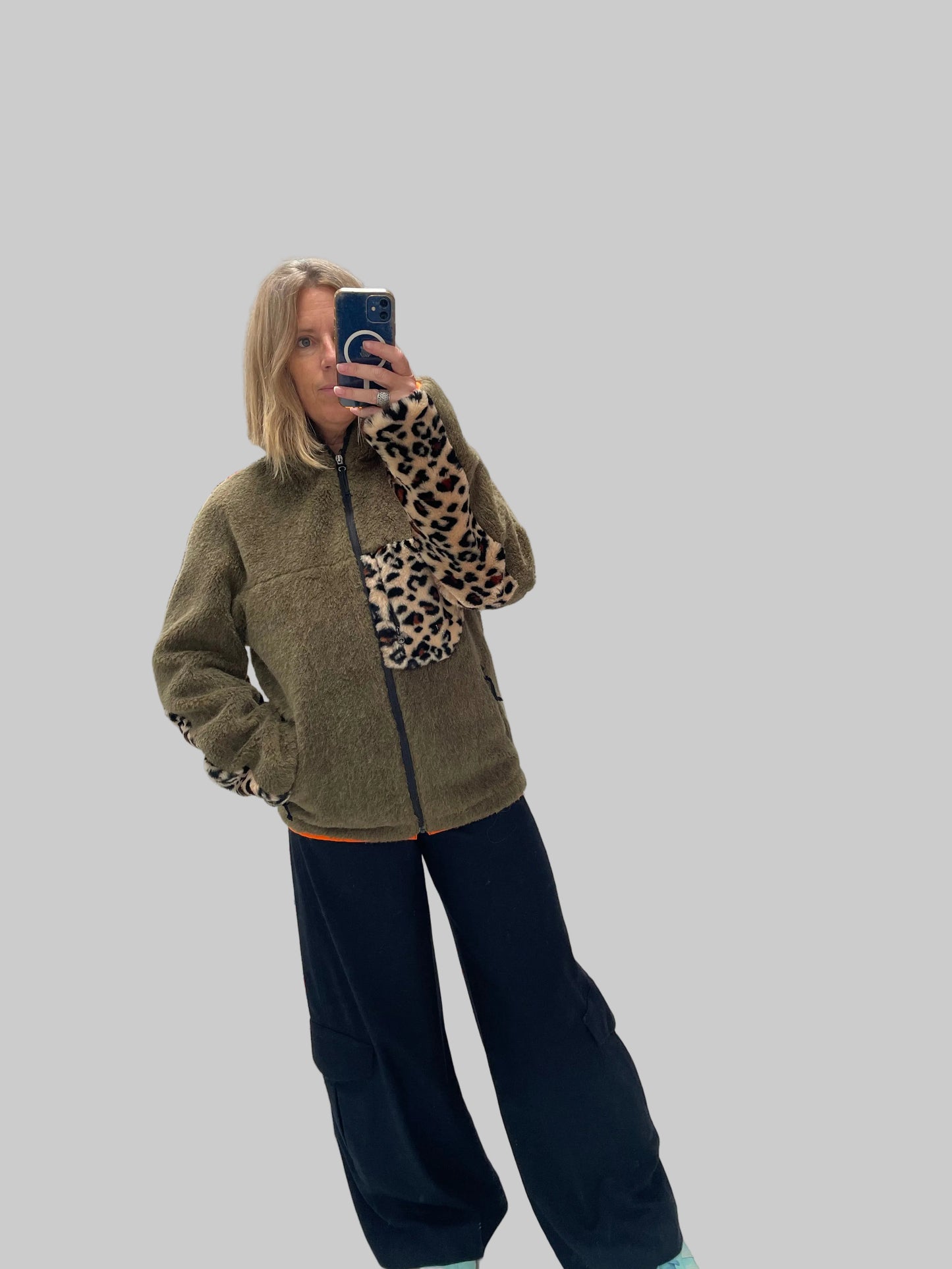 Comme Des Garçons oversized wool blend zip up jacket Sz S