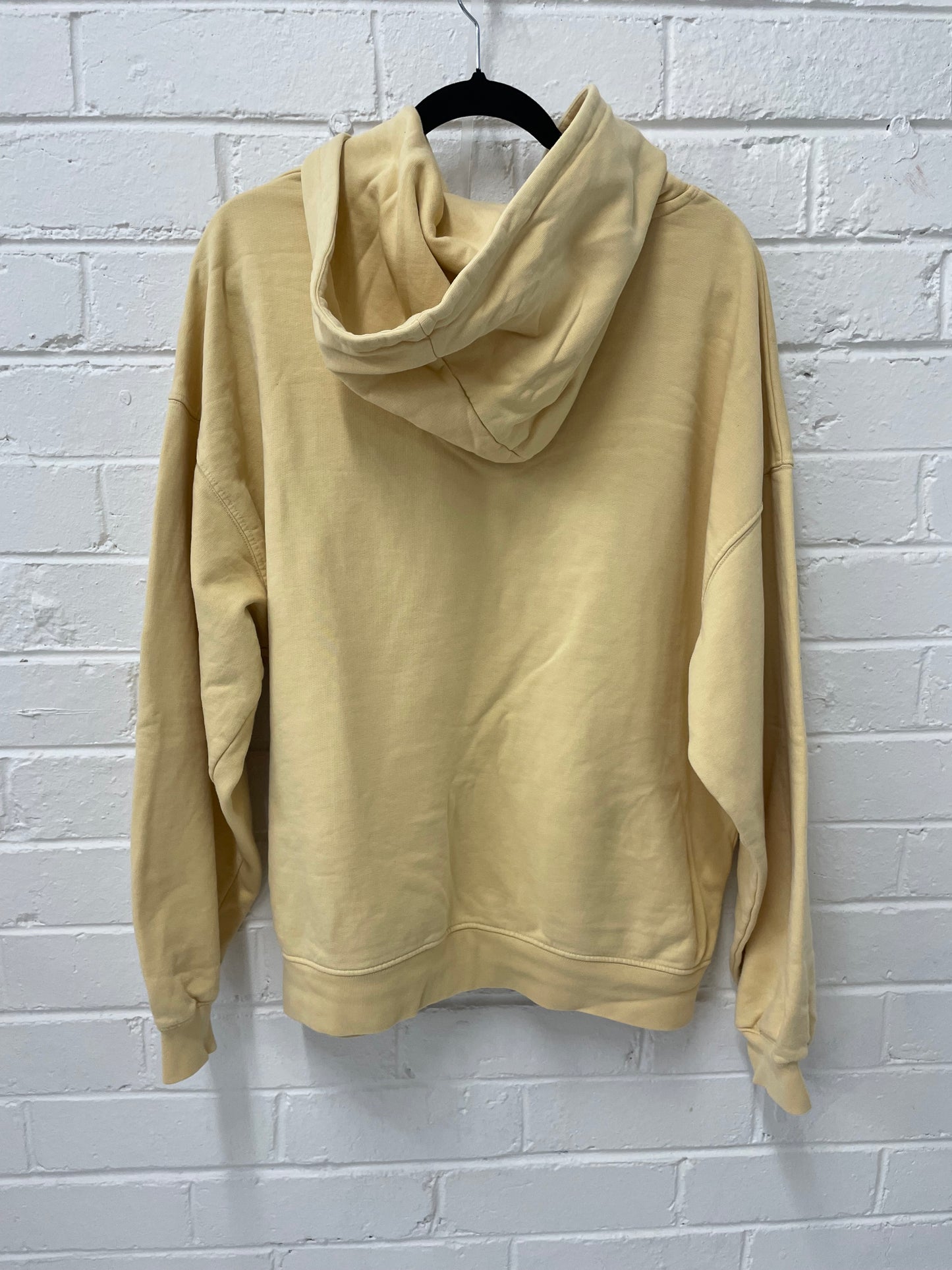 Anine Bing oversized cotton slouchy Hoodie in butter lemon colour size medium