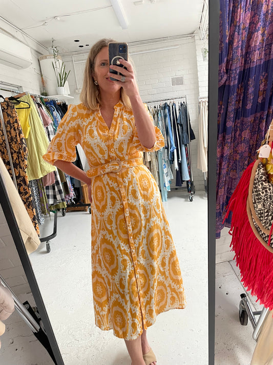 GDS yellow dress S best for 8-10