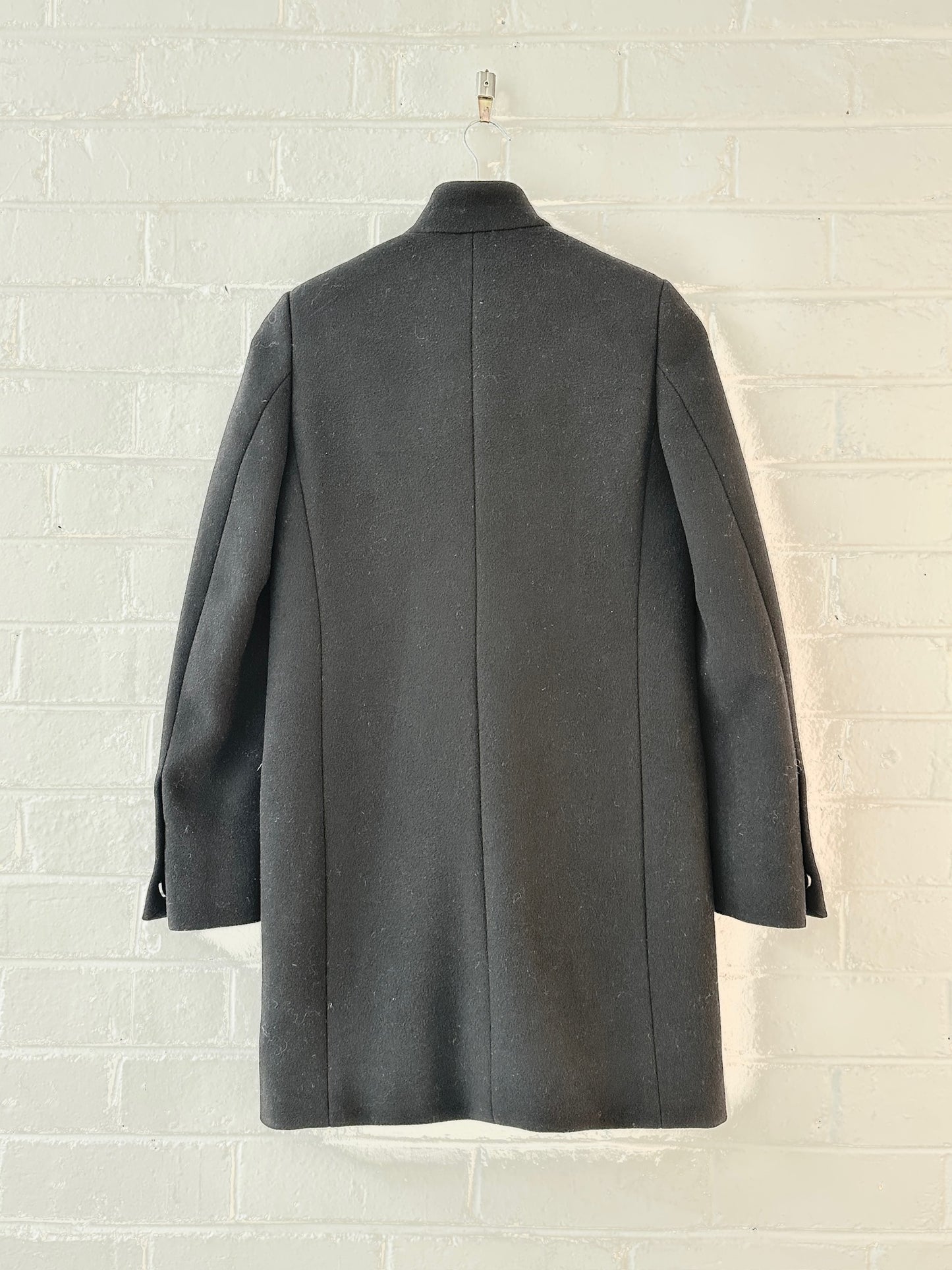 Stella McCartney black wool structured coat sz 36 (8-10)