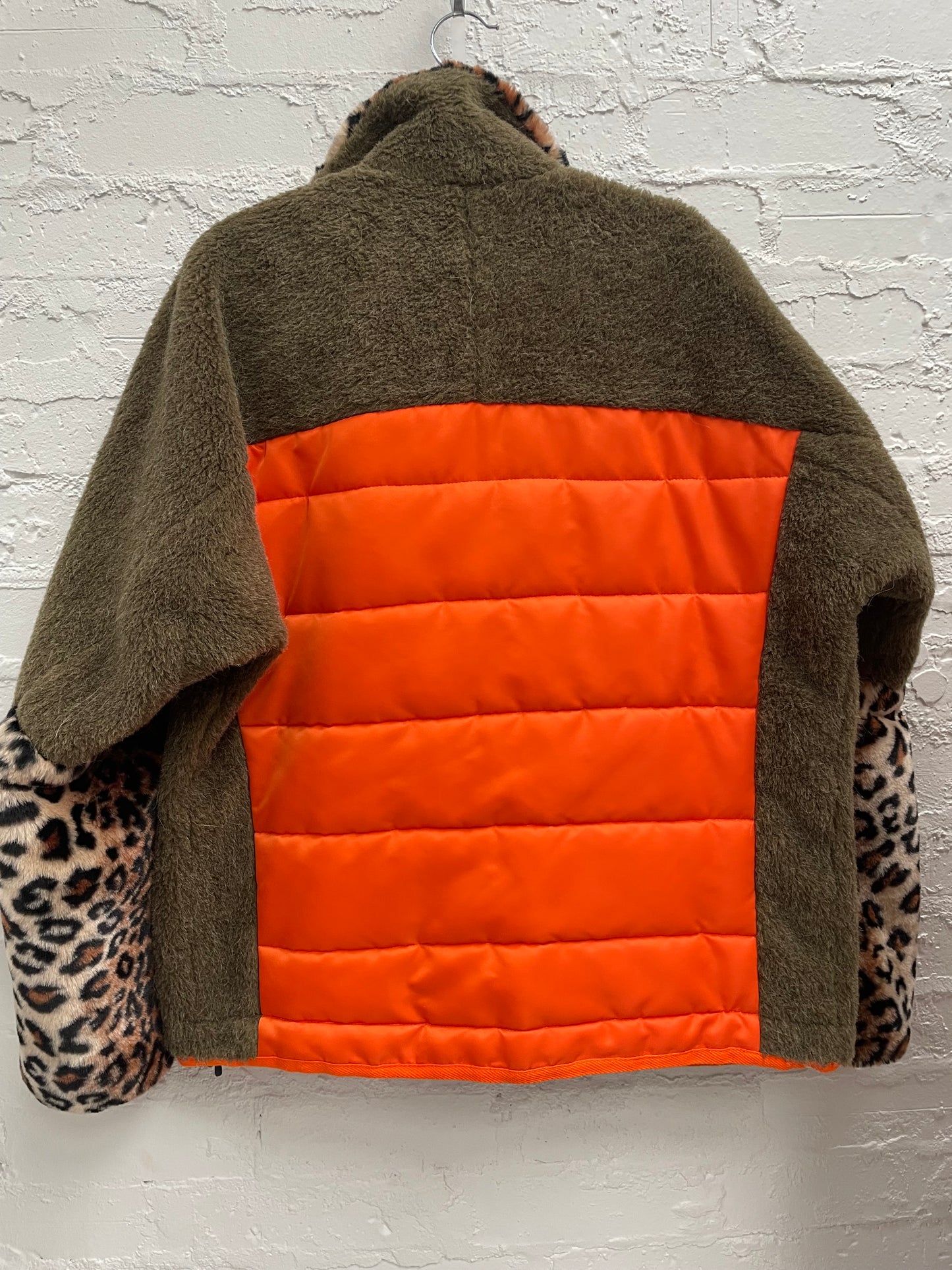 Comme Des Garçons oversized wool blend zip up jacket Sz S