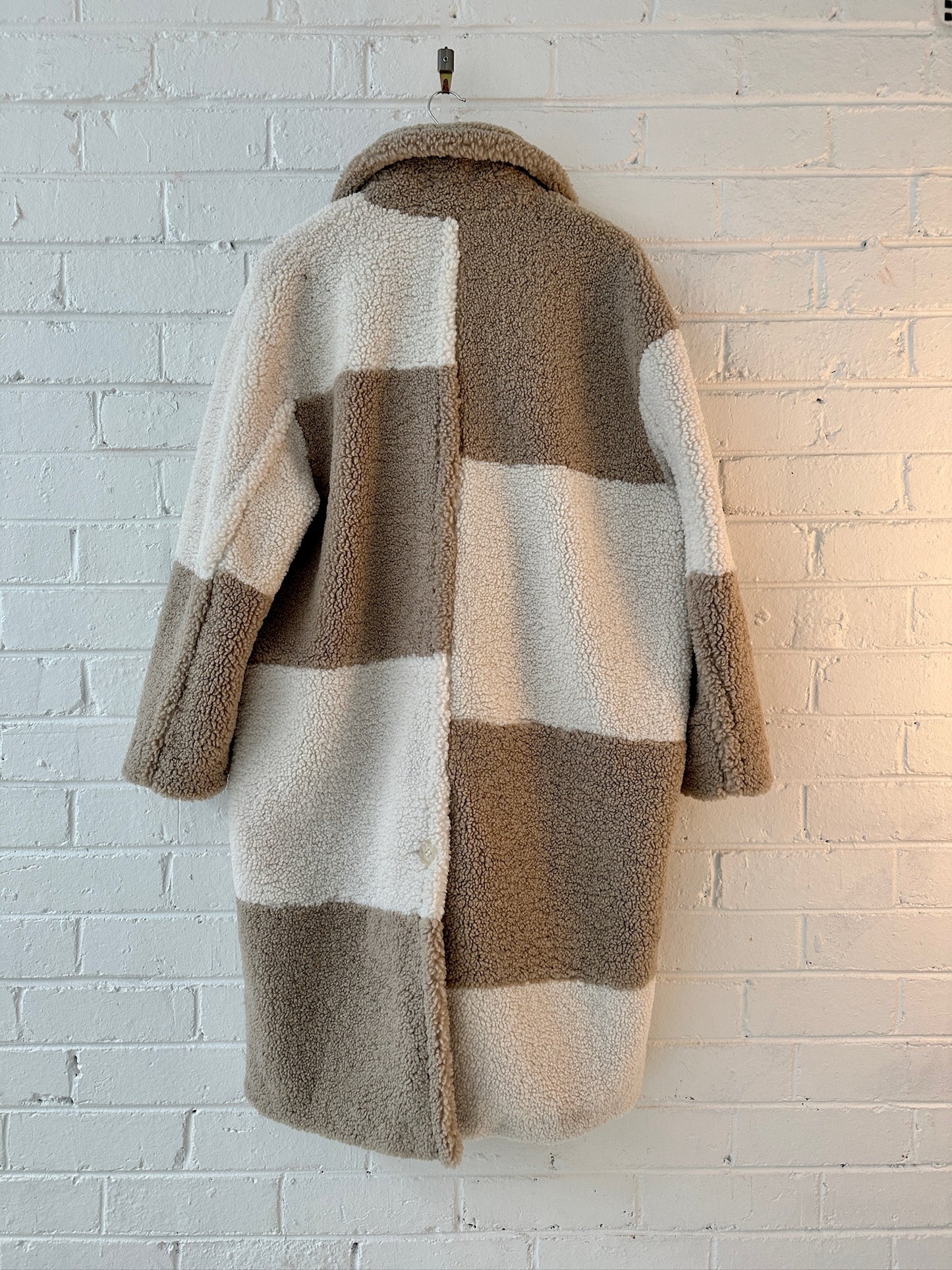 Ena Pelly Teddy coat white beige 12