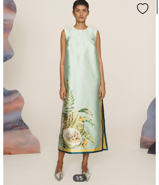 Alemais Anita mint shift maxi dress sz 12 worn once