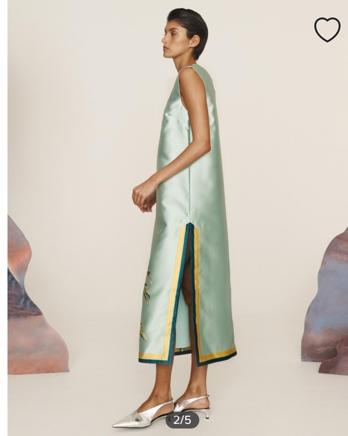 Alemais Anita mint shift maxi dress sz 12 worn once