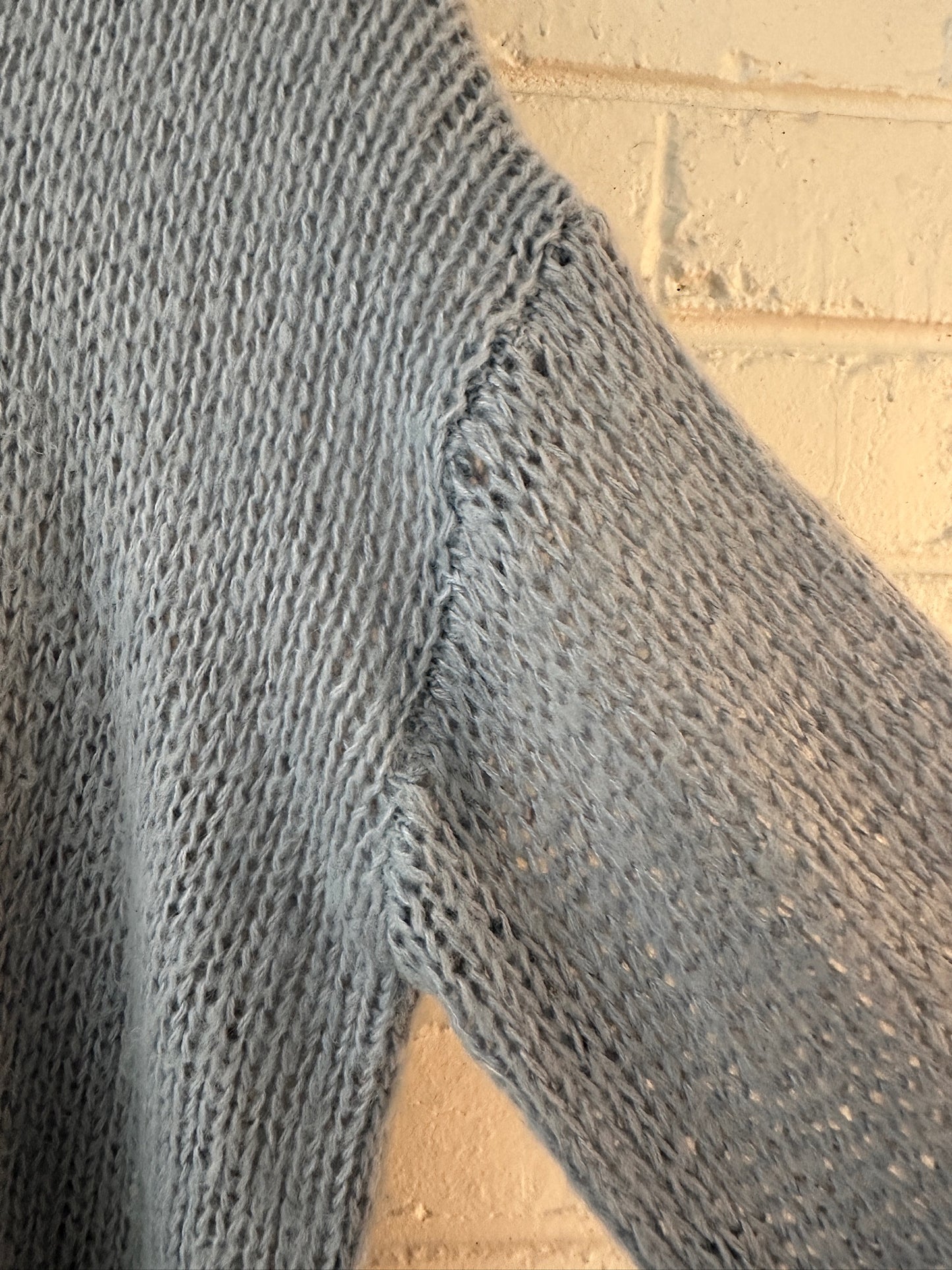 COSTER Copenhagen alpaca blend blue knit sweater sz L
