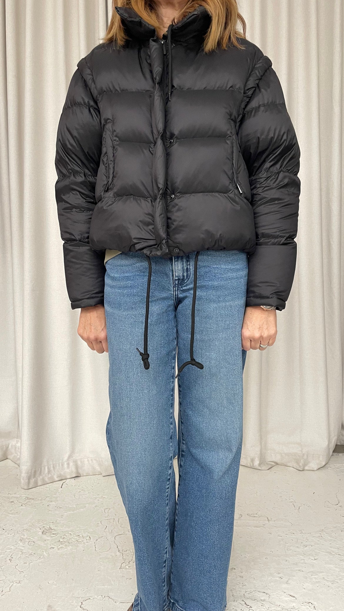 Scanlan Theodore goose down black puffer SZ XS