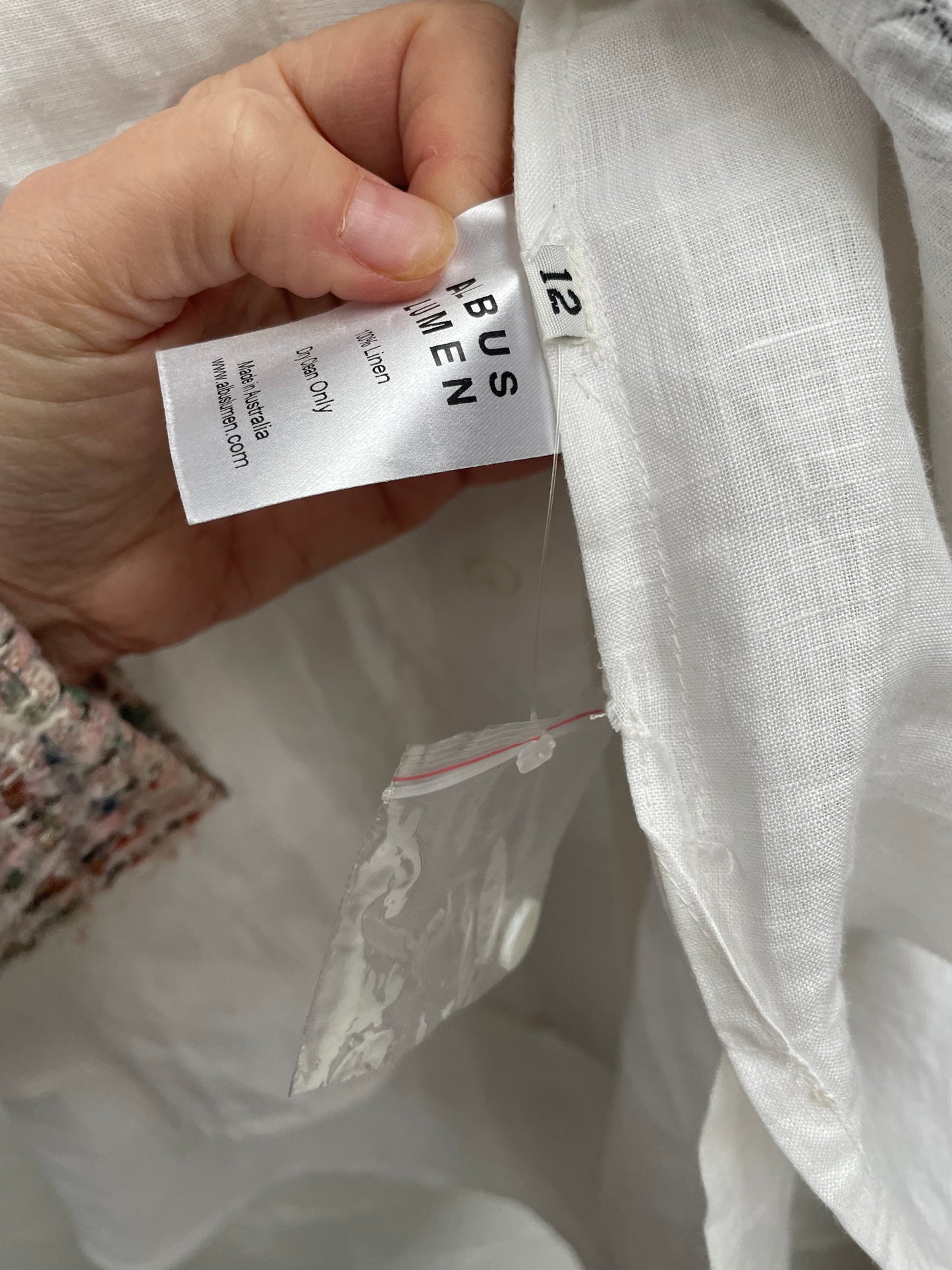 Albus Lumen linen shirt sz 12 new with tags