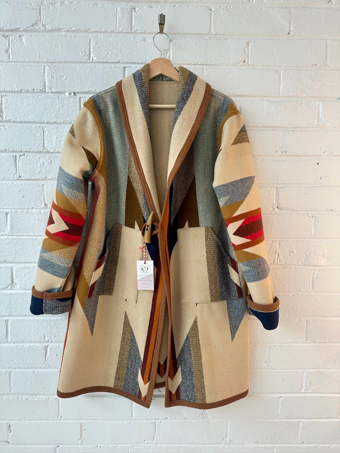 LZ Designs wool mid length jacket BNWT size S