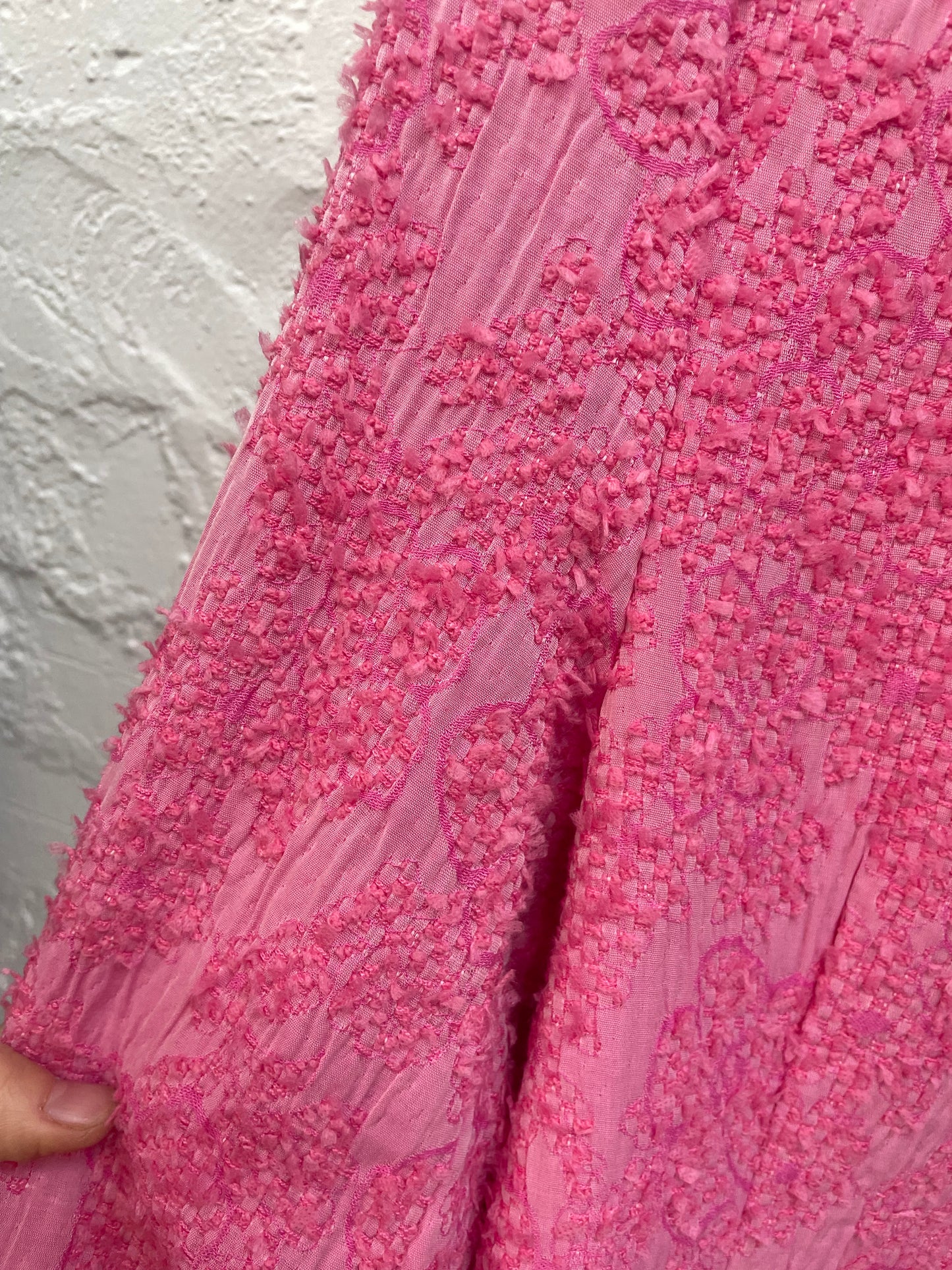 Candy pink textured blazer by Baum und PFERDGATEN Sz 38