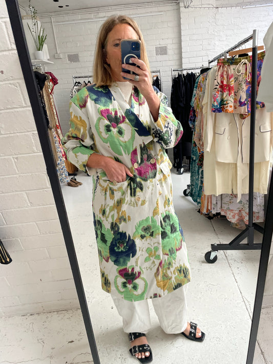 Munthe jacquard oversized coat 
Size 34 (8-14)
