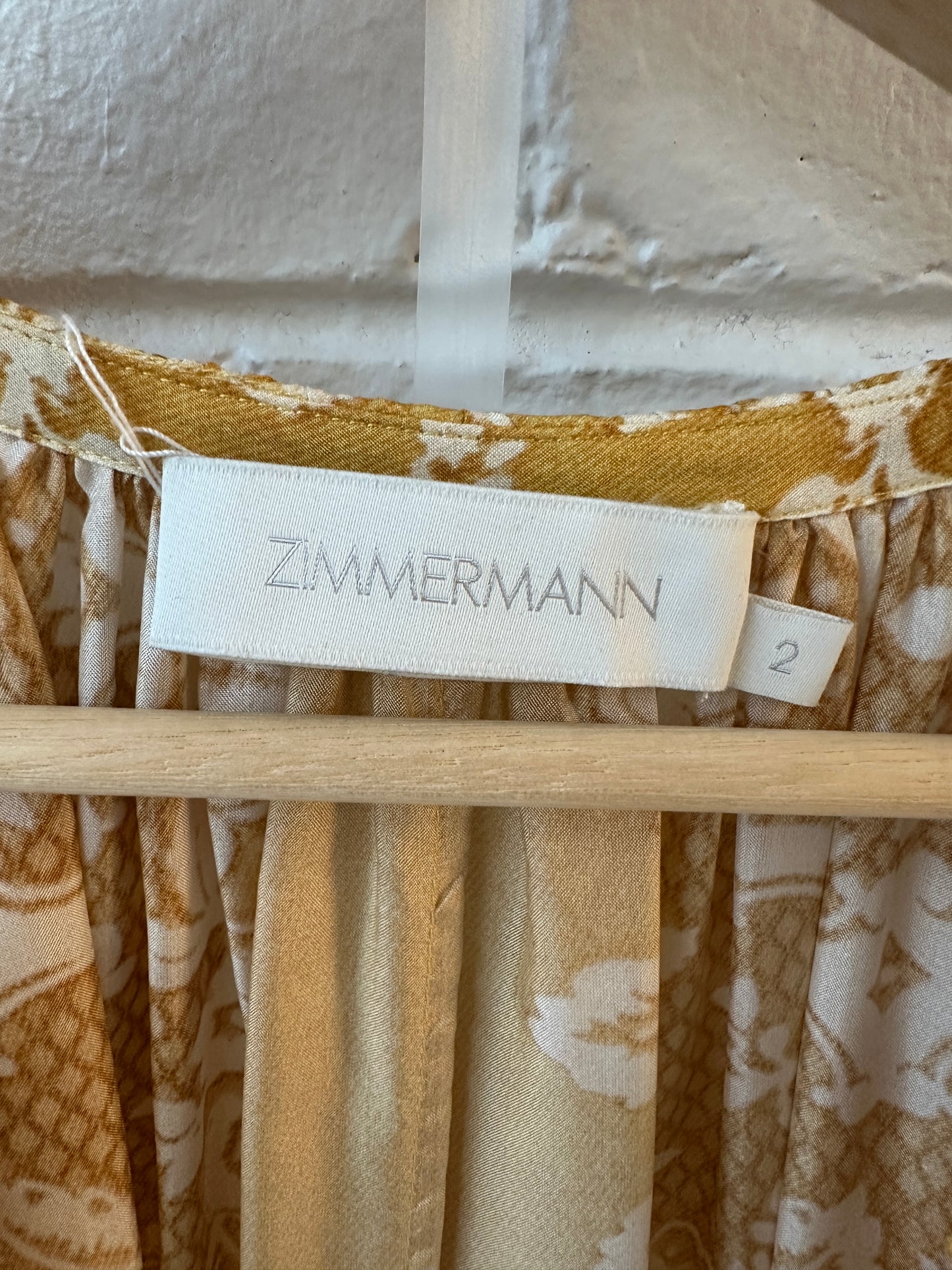 Zimmermann Raie Printed Silk Minidress size 0