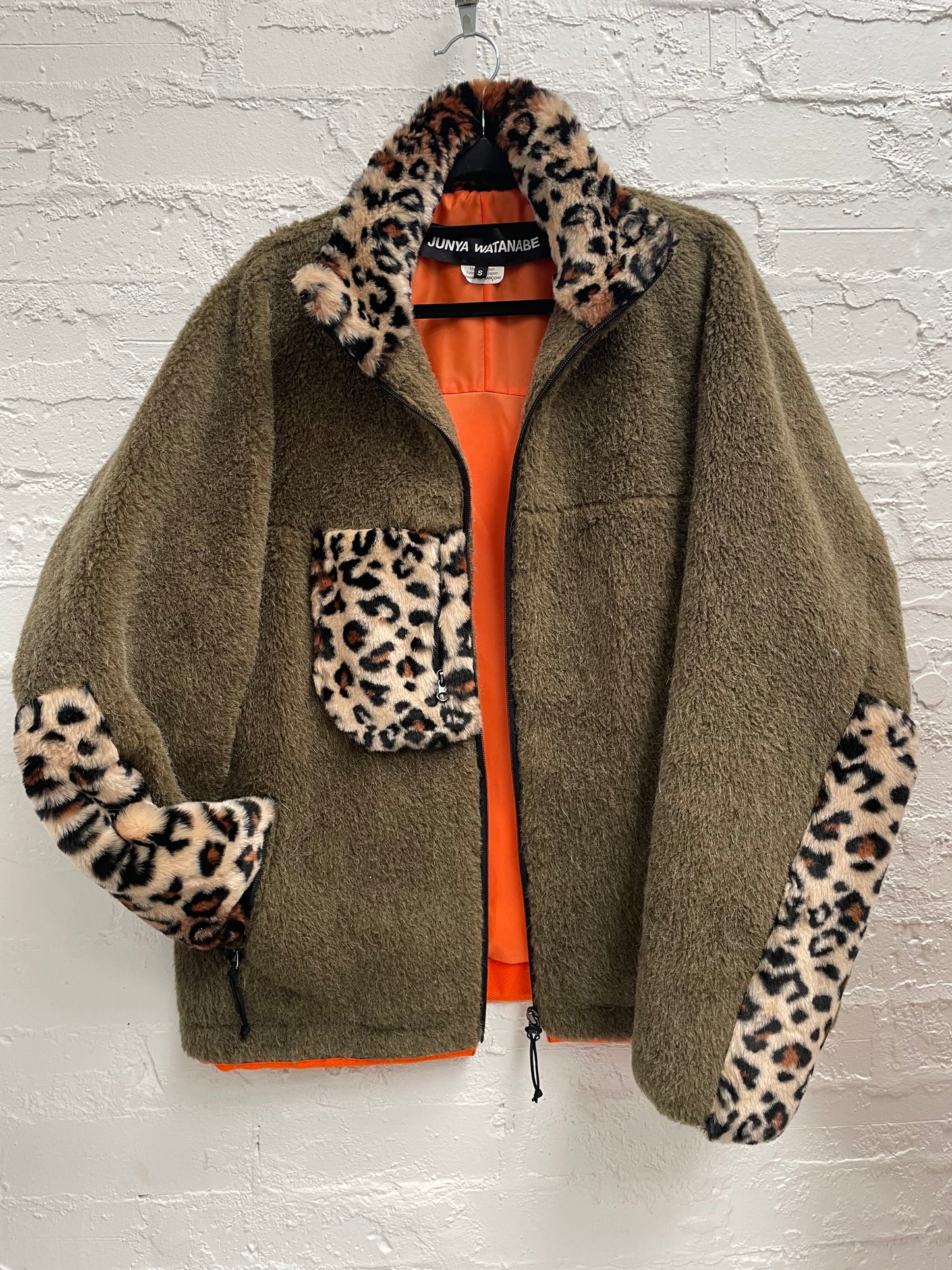 Comme Des Garçons oversized wool blend zip up jacket Sz S