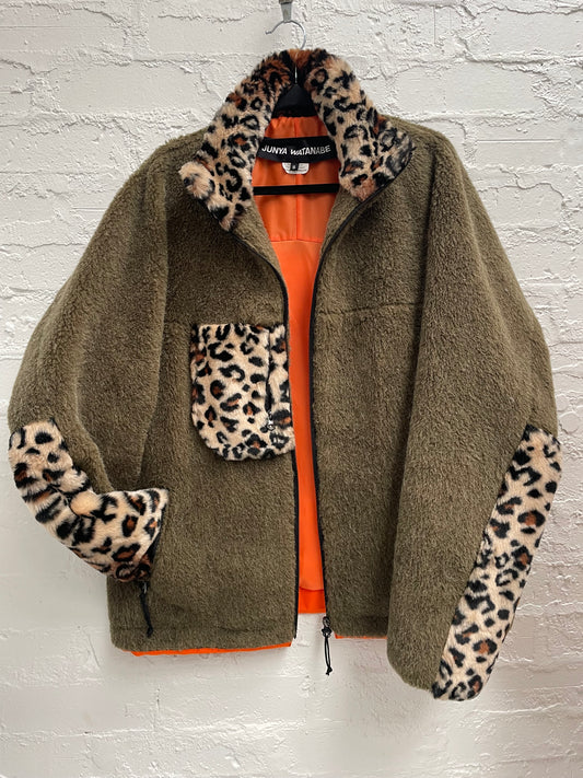 Comme Des Garçons oversized wool blend zip up jacket Sz S