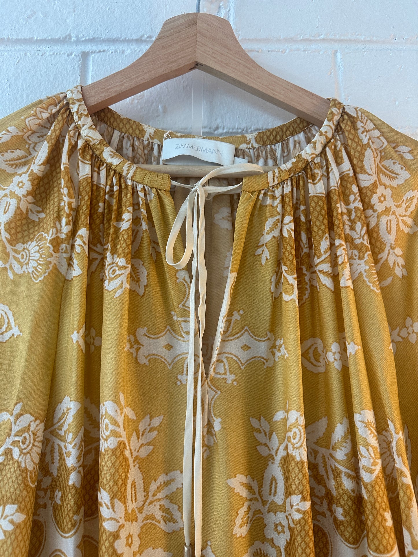 Zimmermann Raie Printed Silk Minidress size 0