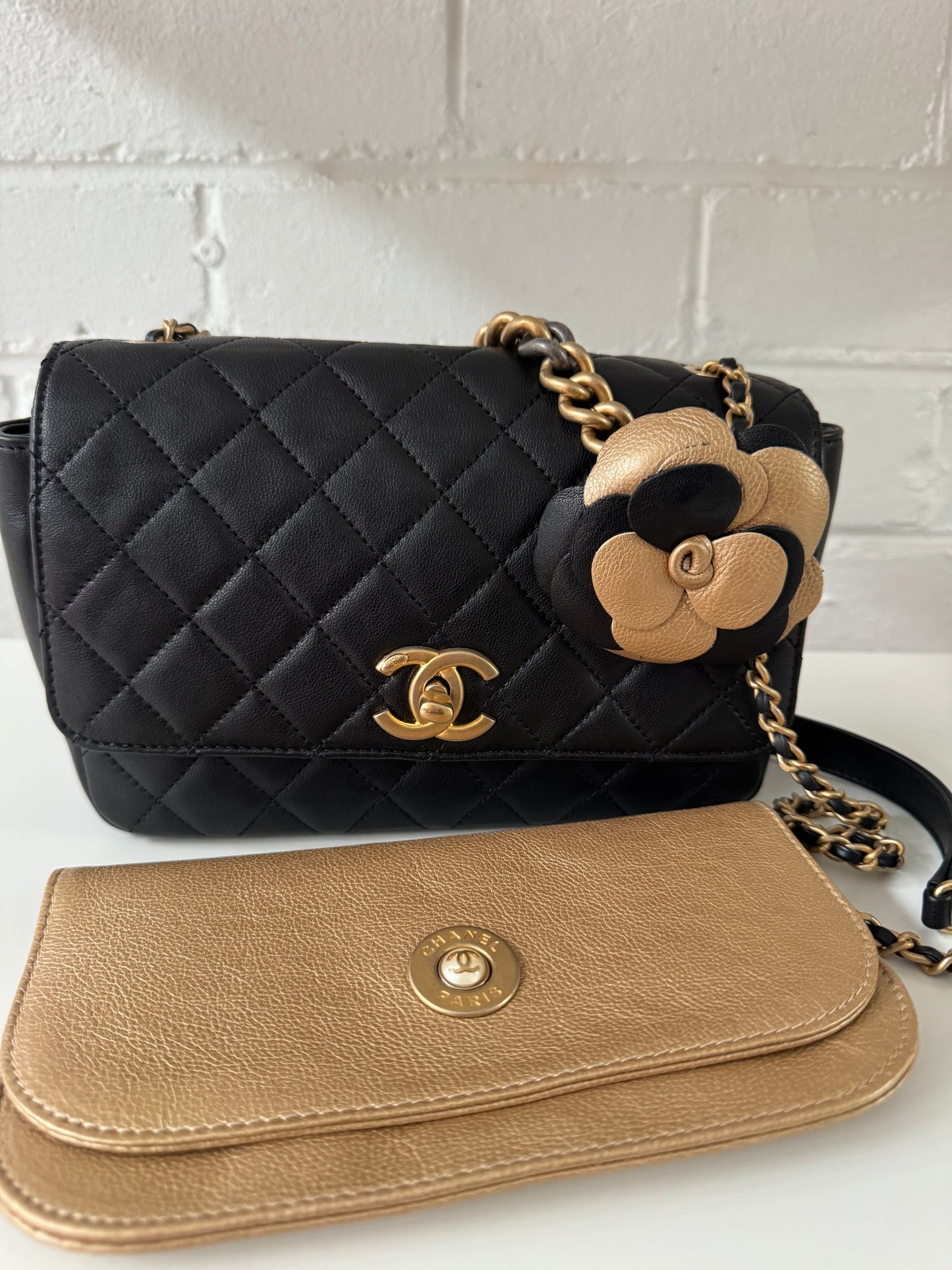 Chanel Paris-Cosmopolite Private Affair Camelia Flap Bag