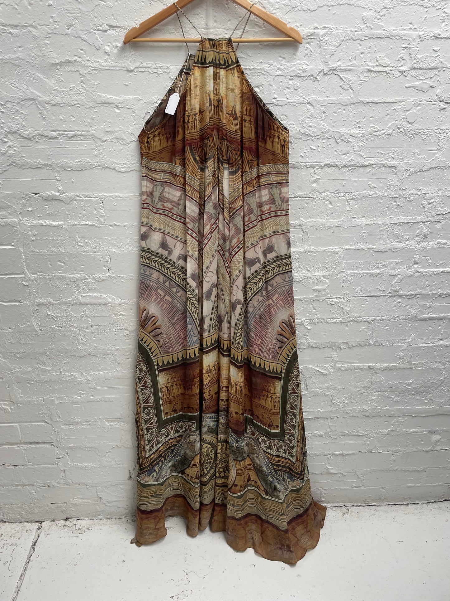 Camilla silk embellished maxi dress sz 1