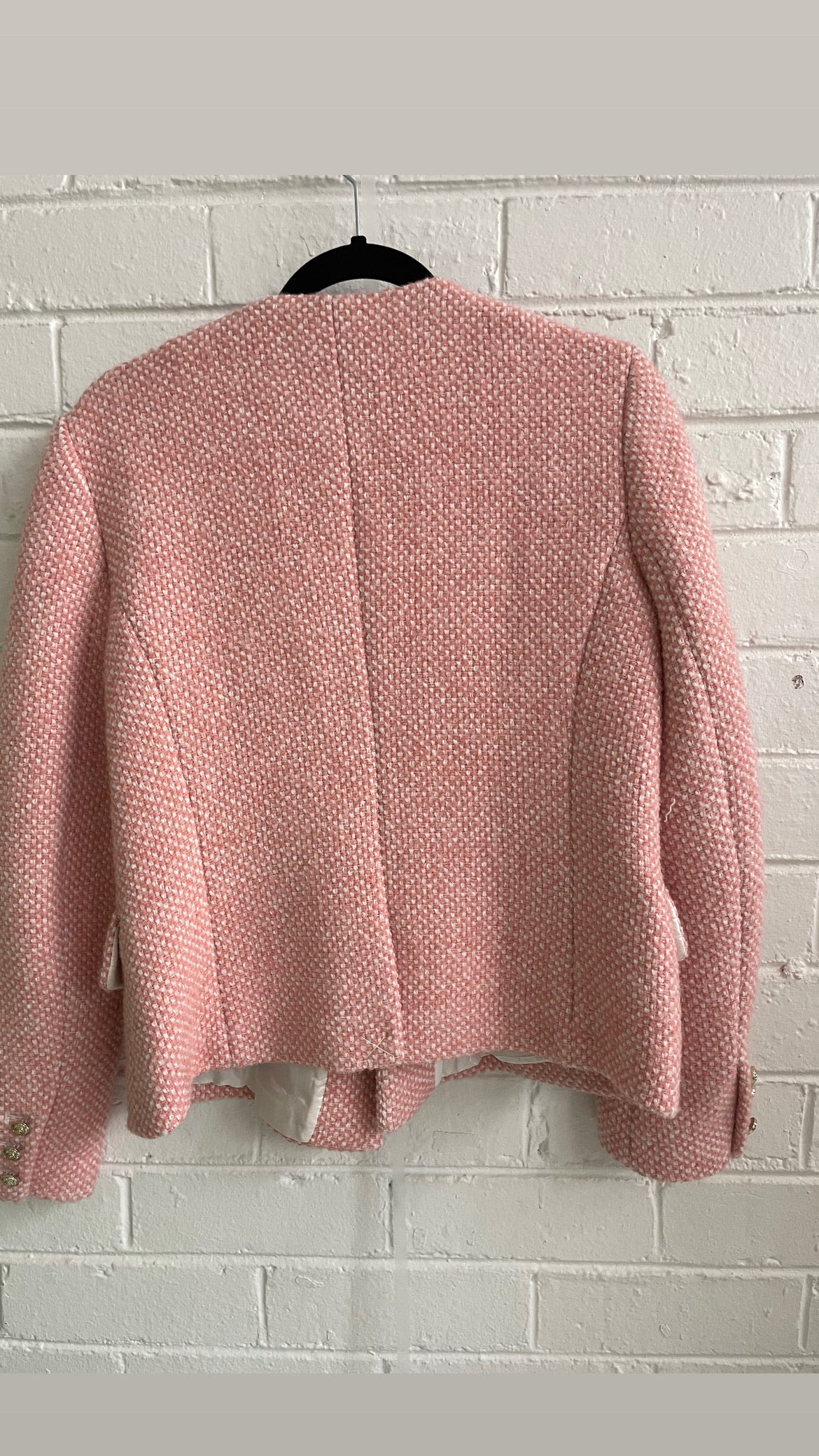 Maje pink and ecru mottled tweed jacket
Sz 40