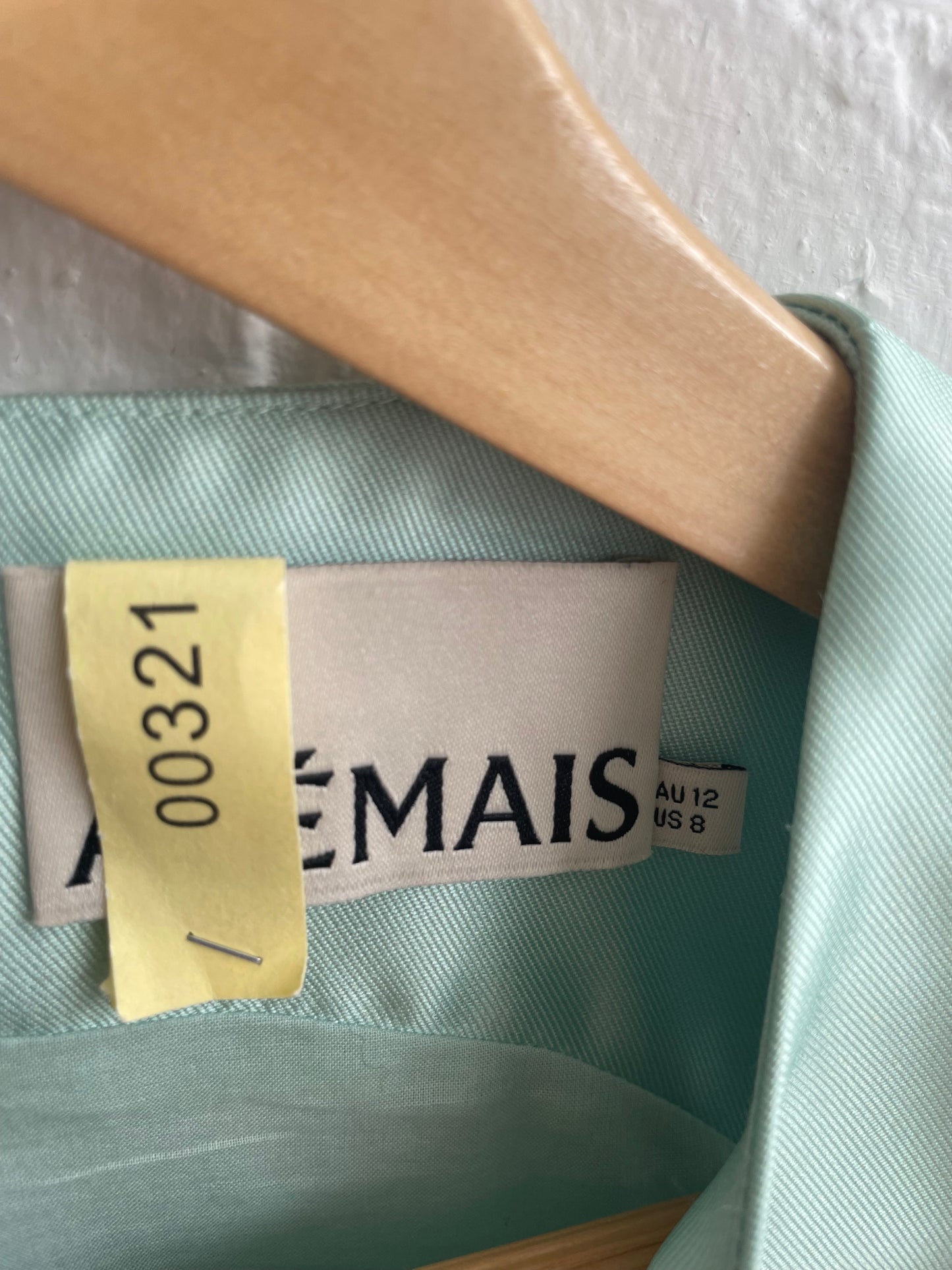 Alemais Anita mint shift maxi dress sz 12 worn once