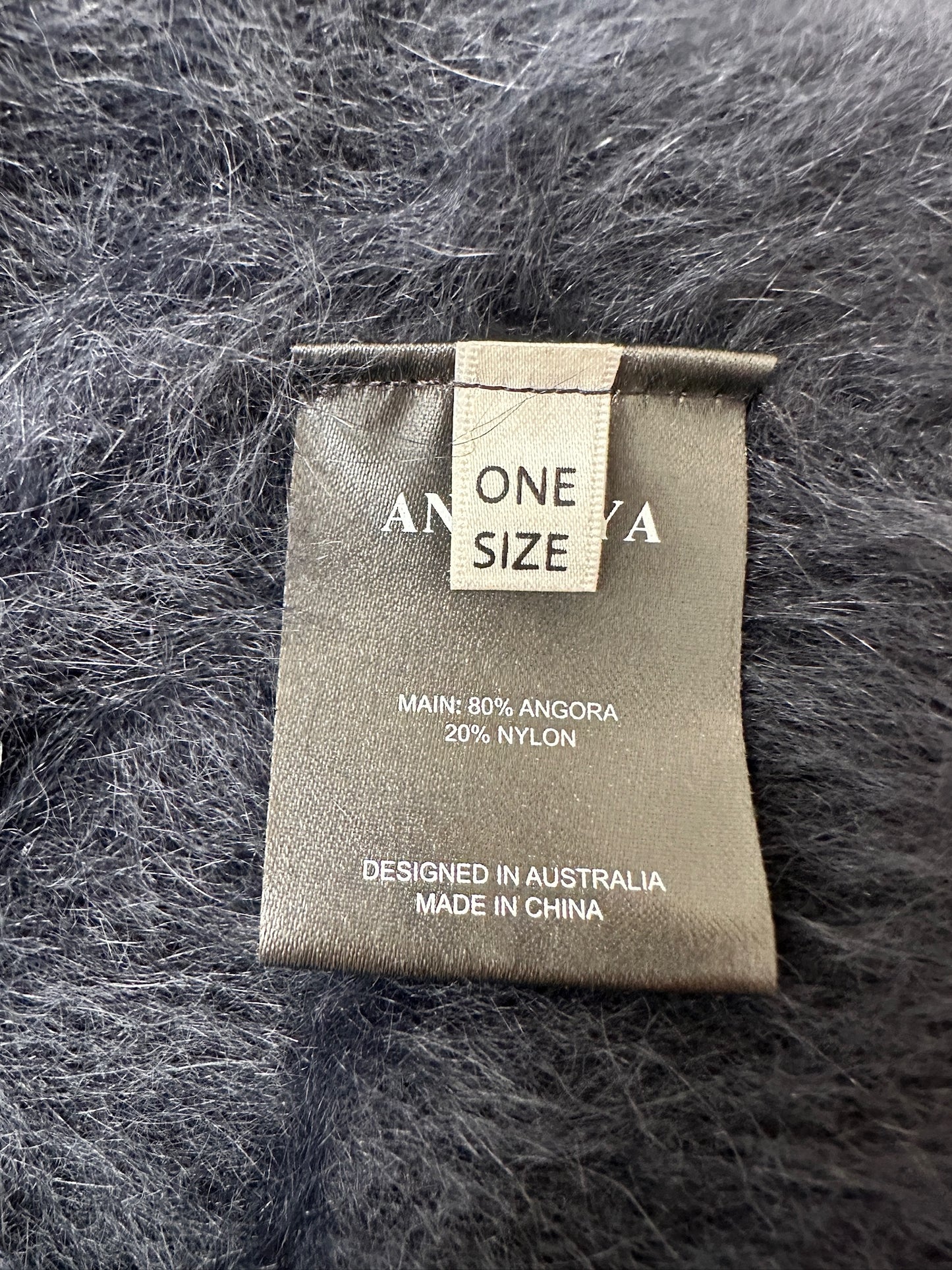 Antalya navy angora cardigan One size
