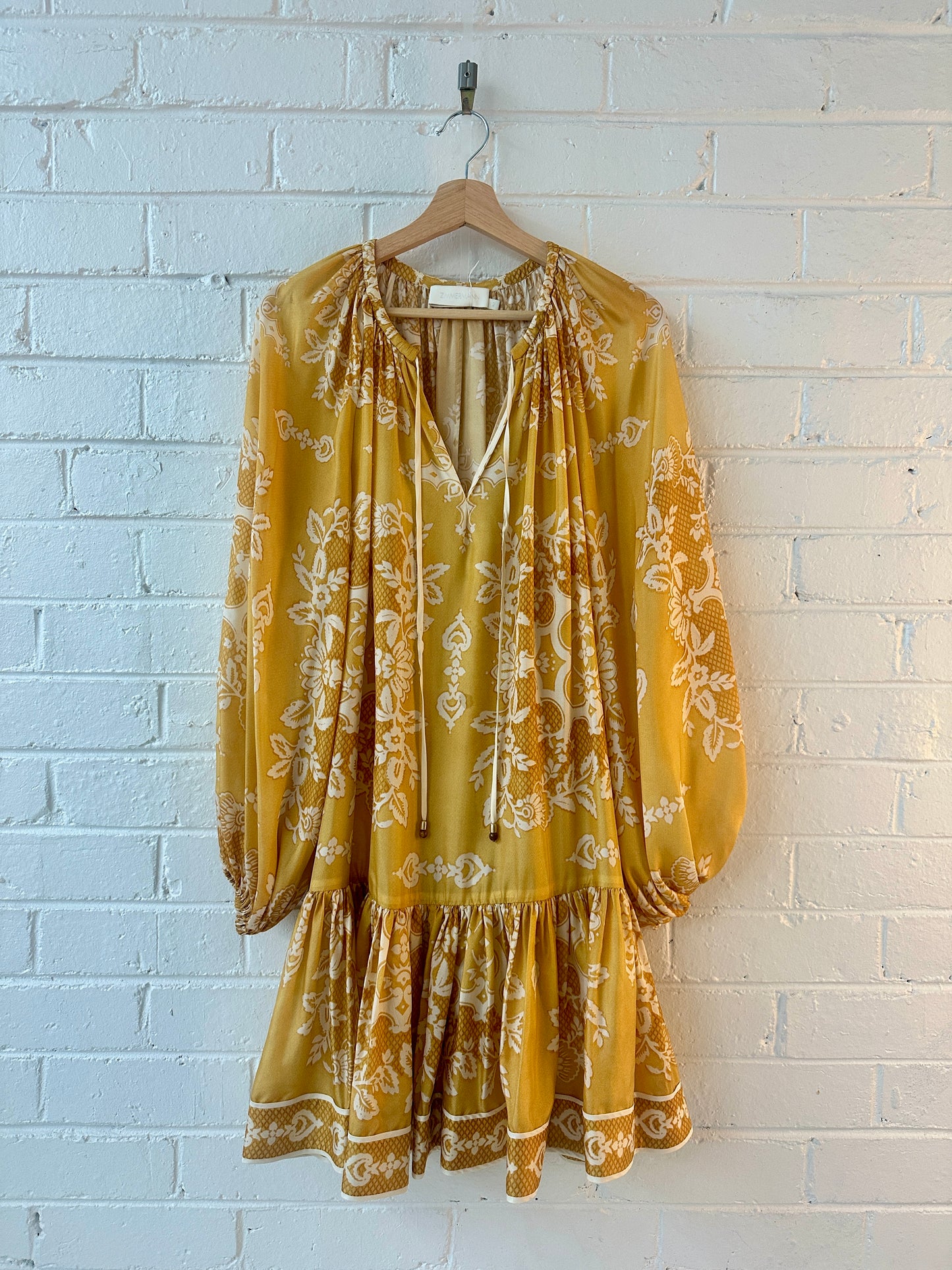 Zimmermann Raie Printed Silk Minidress size 0