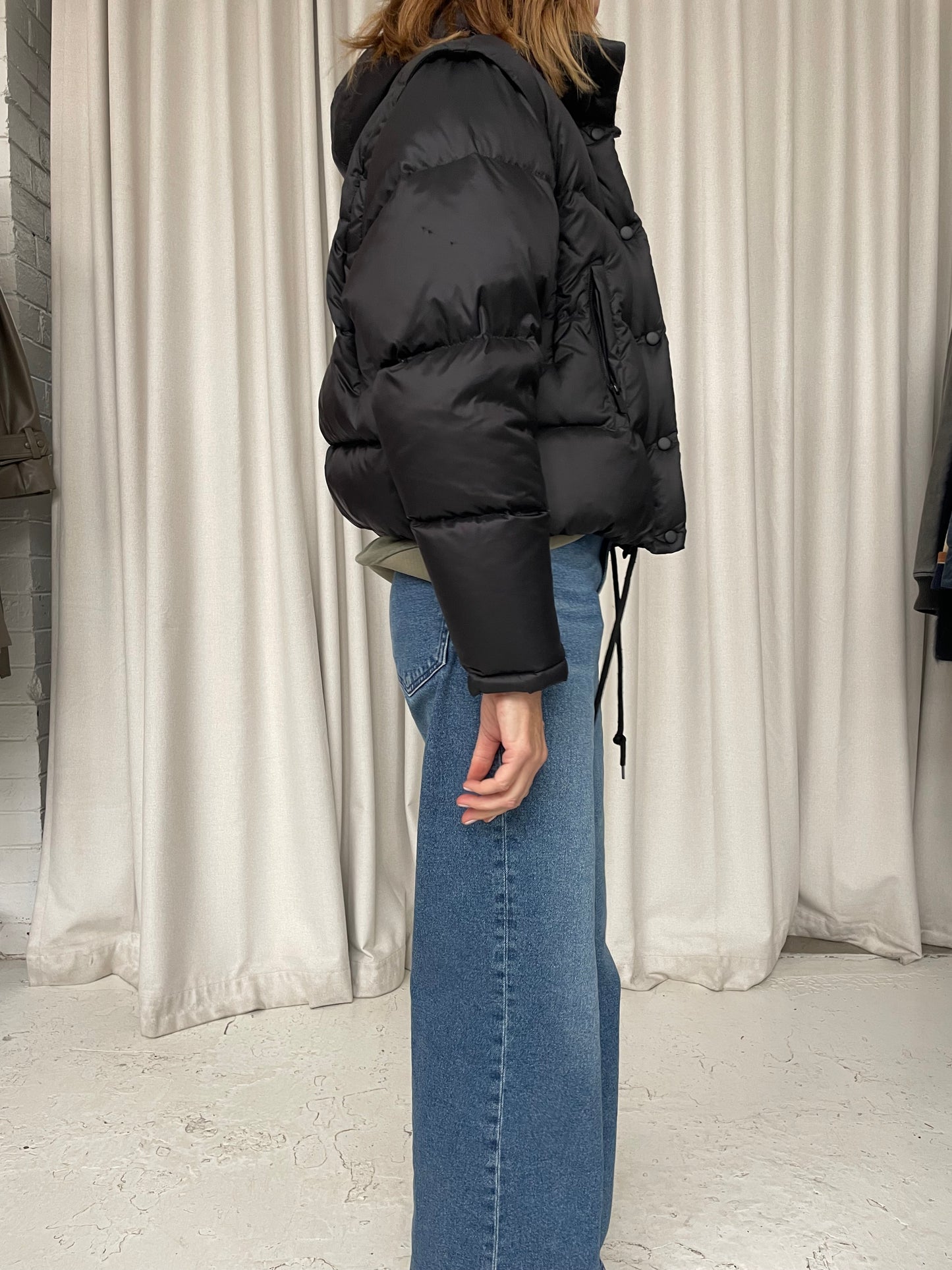 Scanlan Theodore goose down black puffer SZ XS