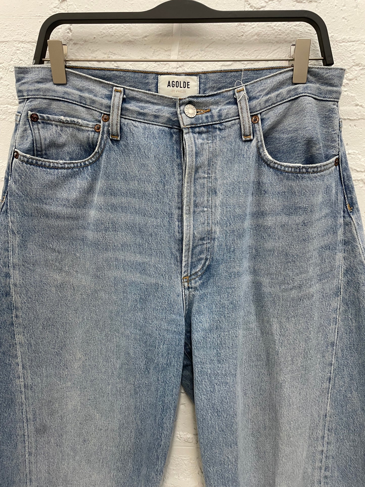 Agolde Luna barrel style blue jeans Sz 29