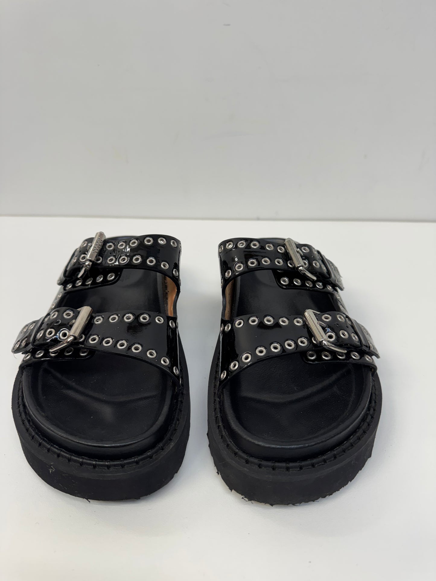 Isabel Marant Lennyo Patent Leather Sandals Size 37