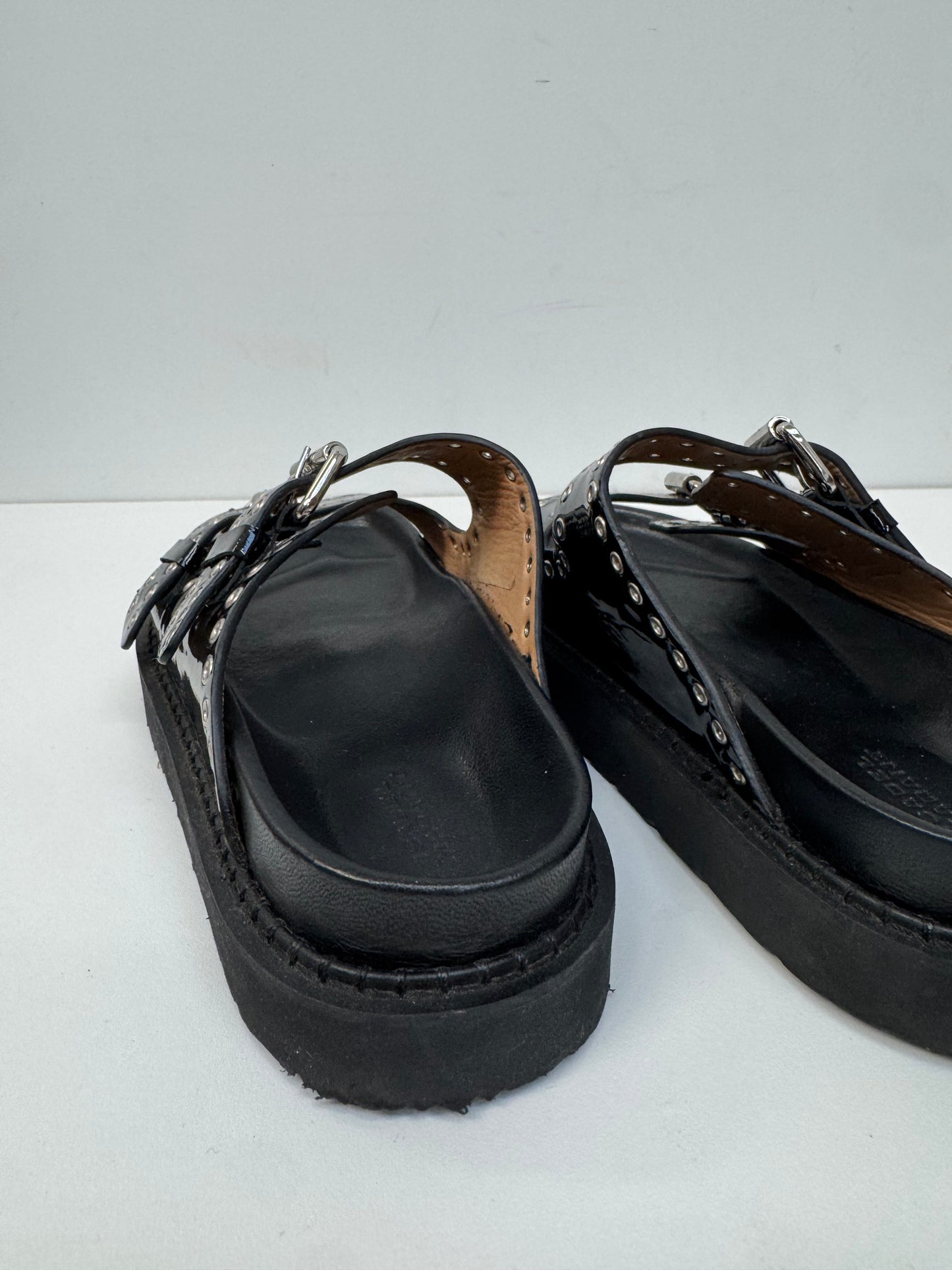 Isabel Marant Lennyo Patent Leather Sandals Size 37