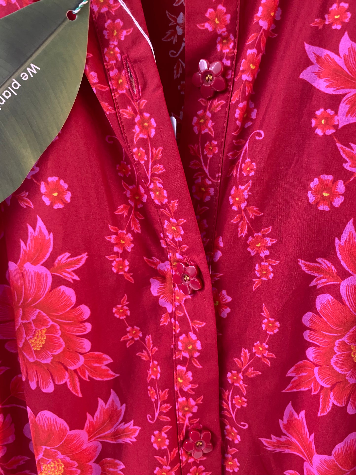 Farm Rio Olivia red mini dress organic cotton BNWT Size XL