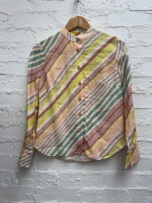Zimmermann Halliday striped linen shirt size 0