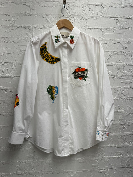 Alemais Clam Embroidered Shirt BNWT size 10