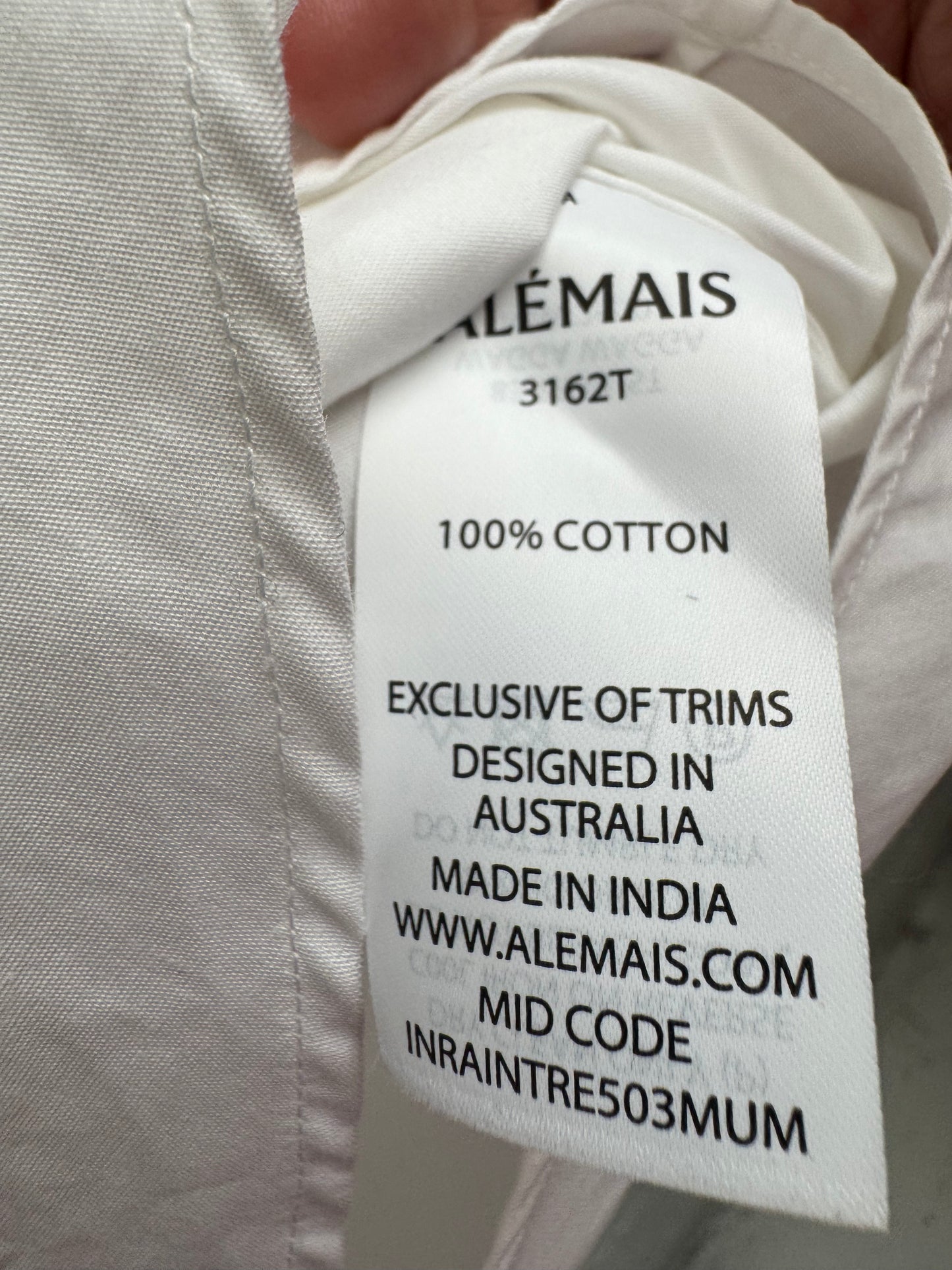 Alemais Clam Embroidered Shirt BNWT size 10