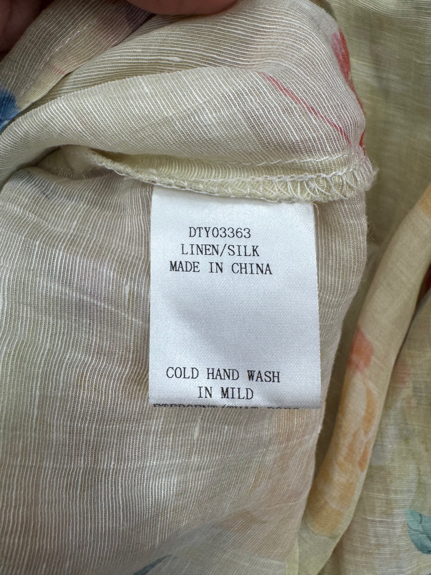 M.A. Dainty linen / silk blend blouse size 10