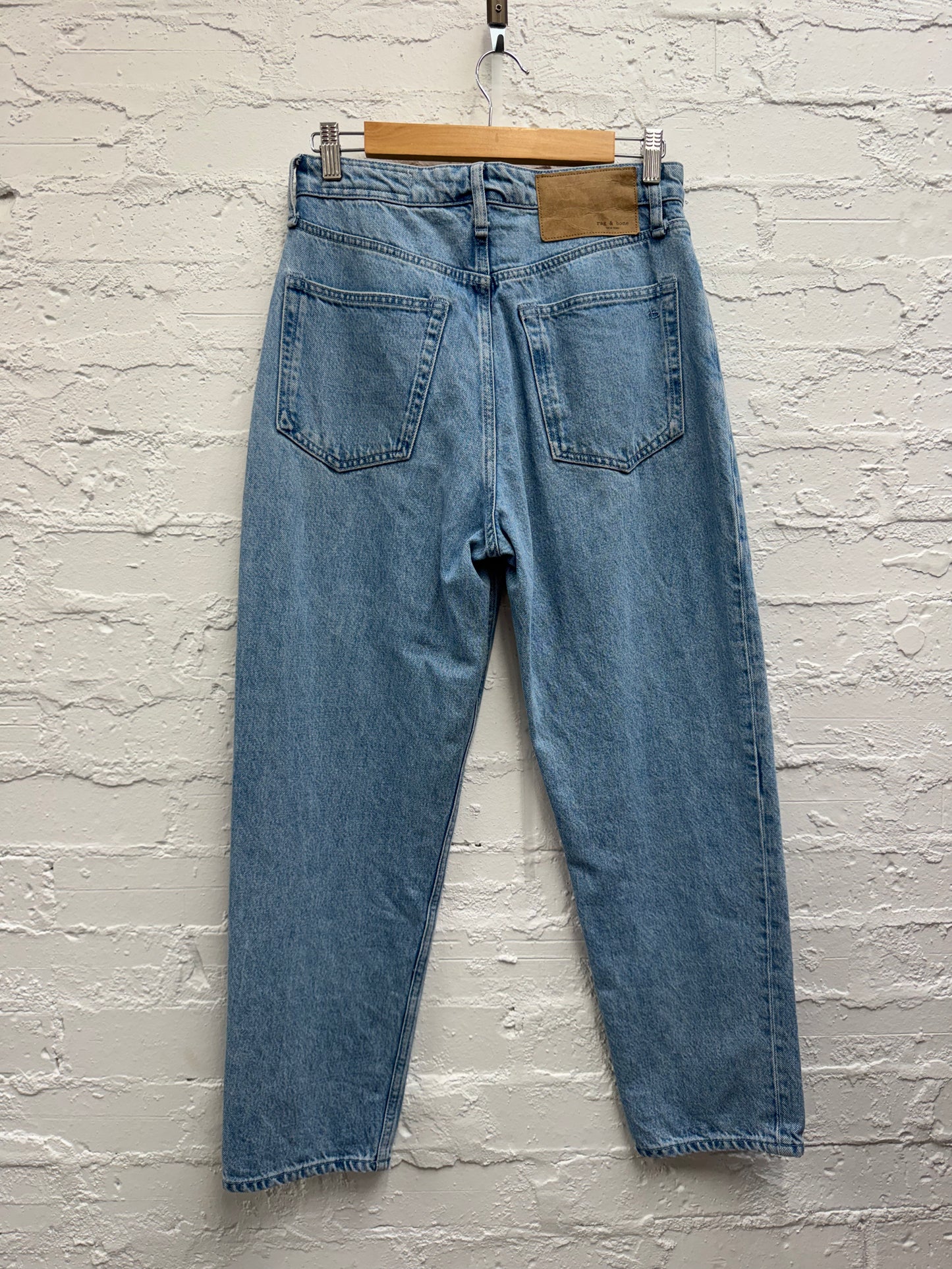 Rag & Bone Alissa High-rise Barrel Leg jeans in Tide wash size 26