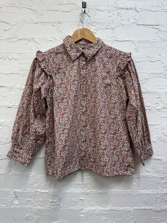 Y.A.S 100% organic cotton floral blouse BNWT size 8